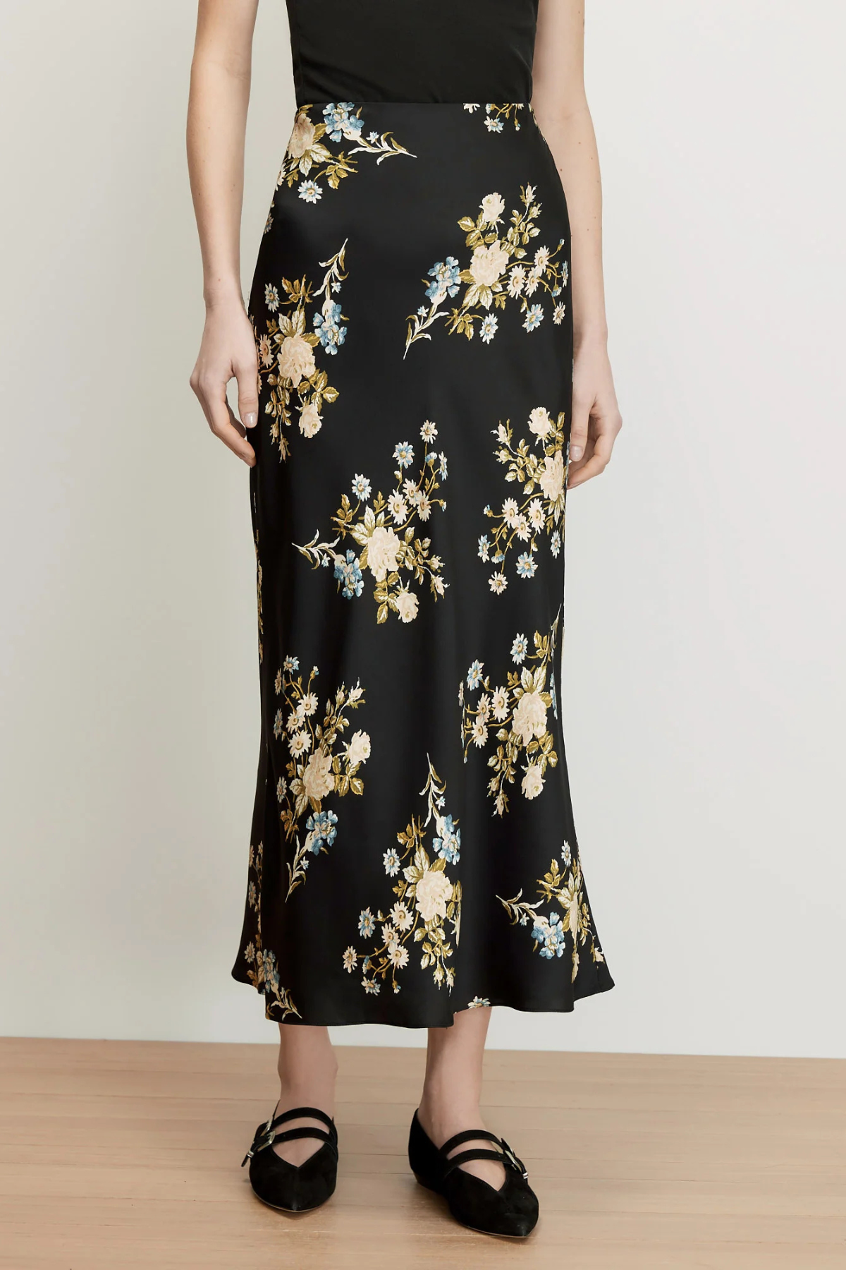 Veronica Beard Clover Skirt - Black Multi