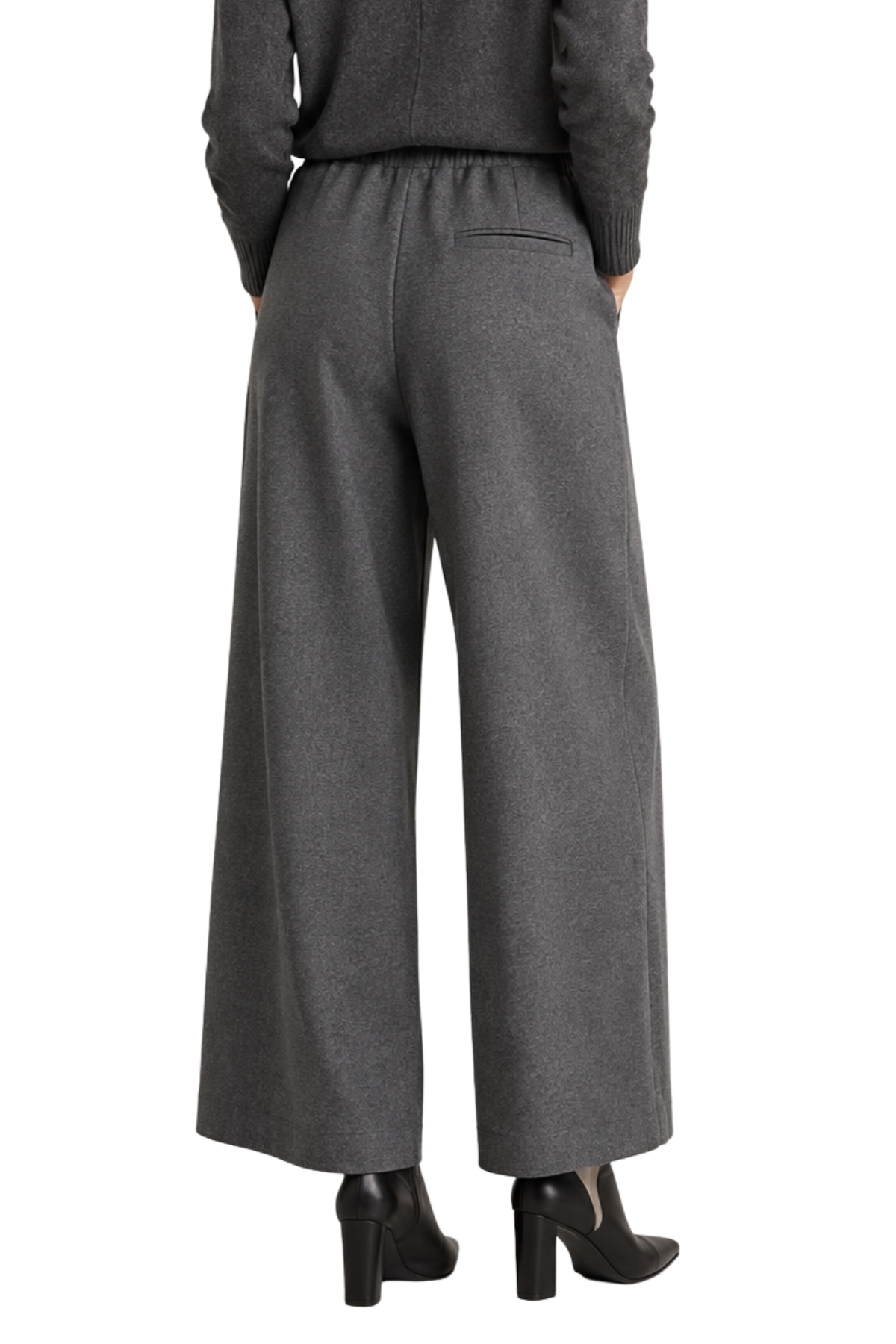 Uli Schneider Flannel Gabardine Pants - Cropped Graphite Flannel