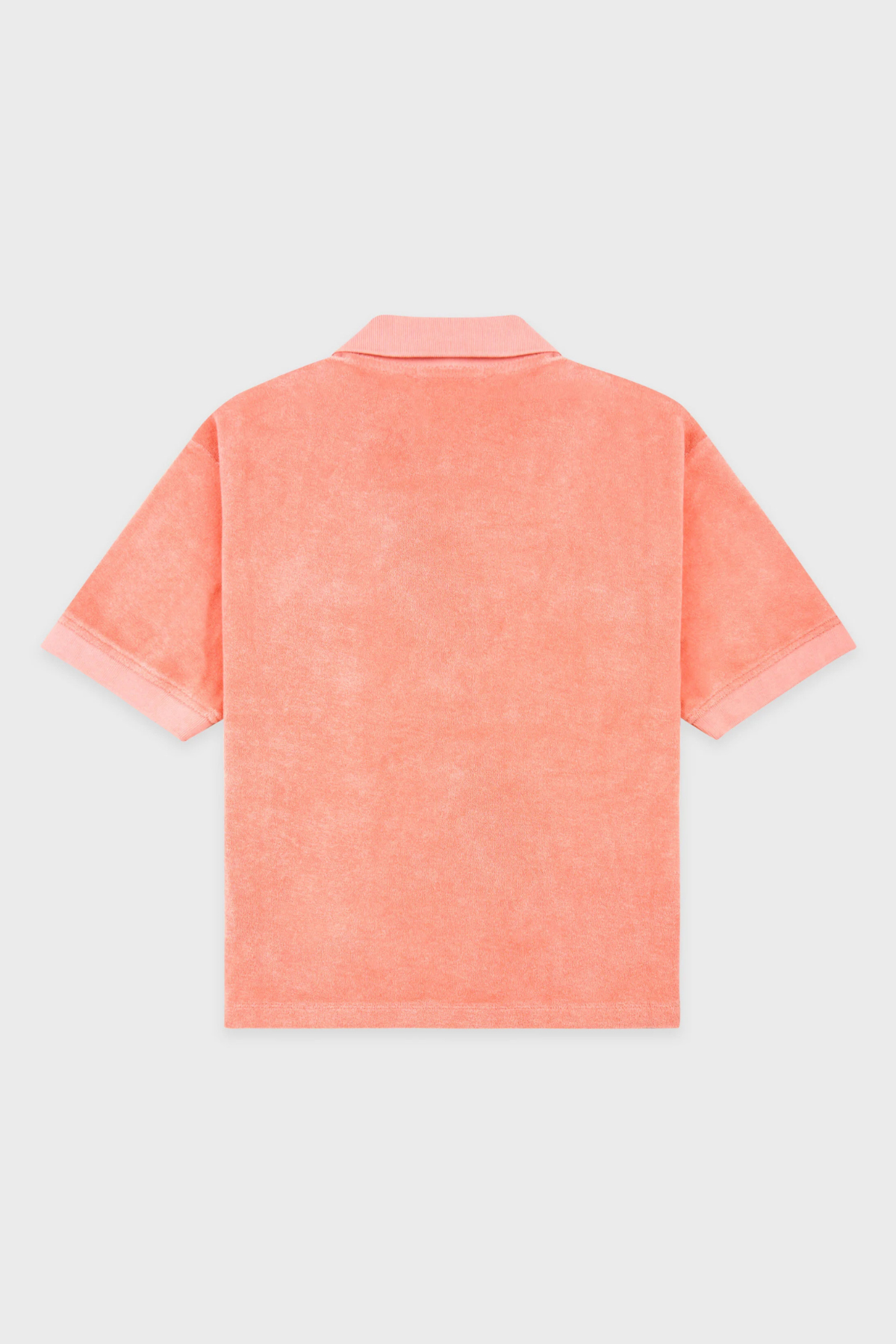 Sporty & Rich Signature Logo Terry Polo - Flamingo White