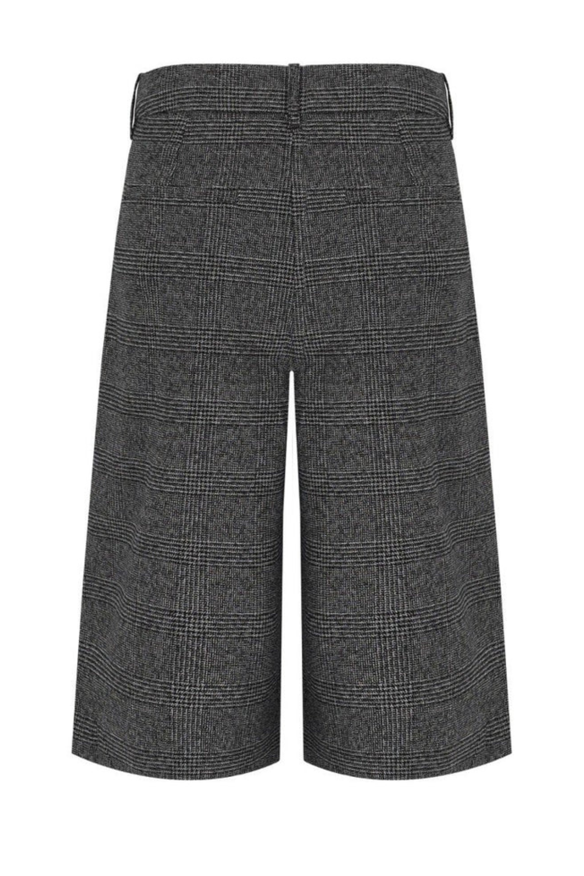 Essentiel Antwerp Kreme Wide Leg Bermudas - Steel Pulse