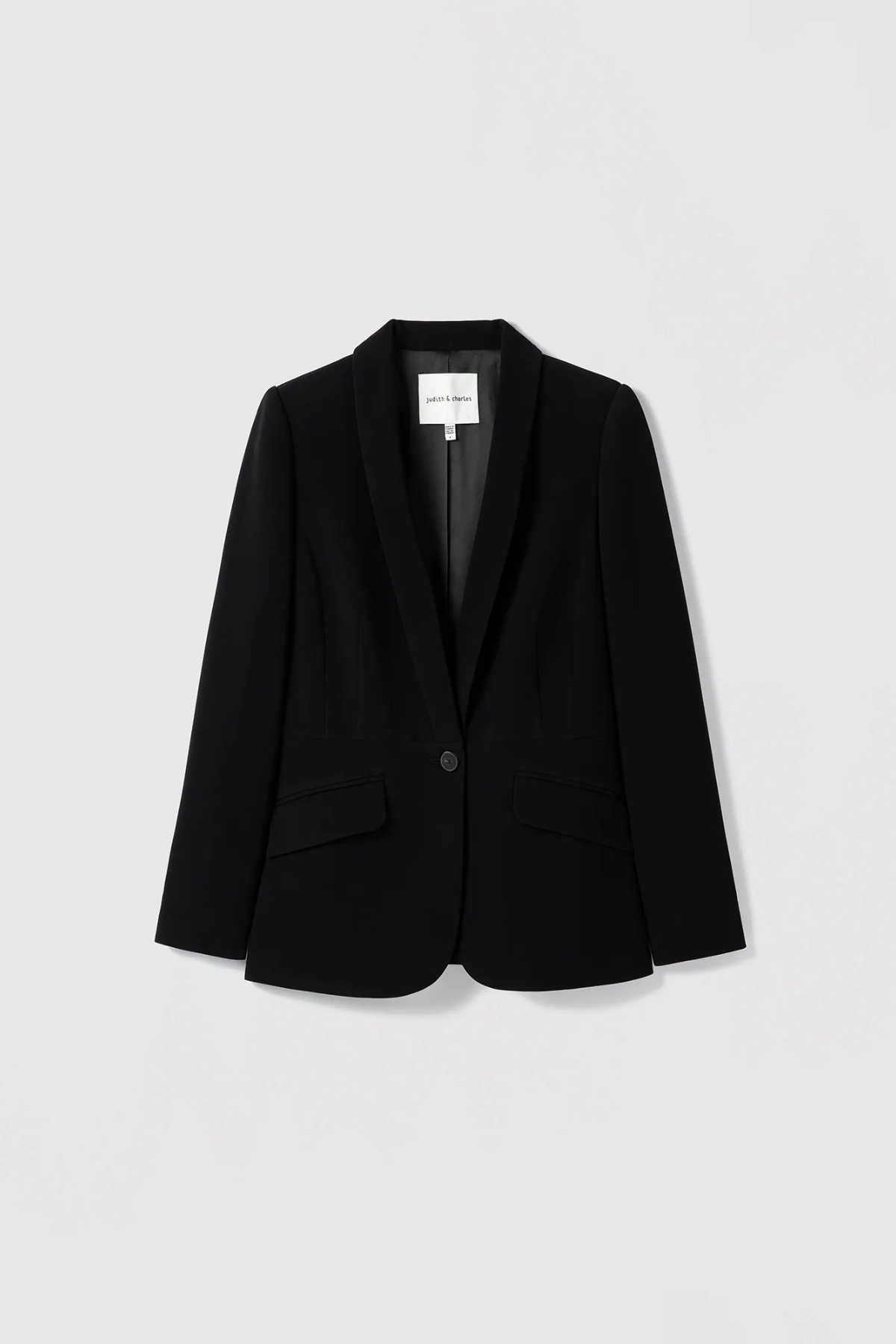 Judith & Charles Shawl Collar Renoir Jacket - Black