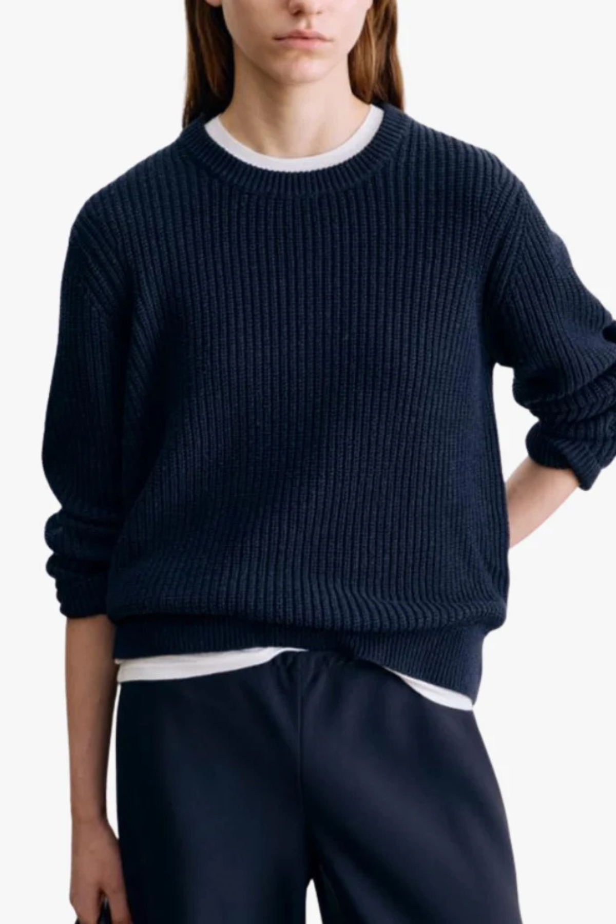 Nili Lotan Tarik Sweater - Dark Navy