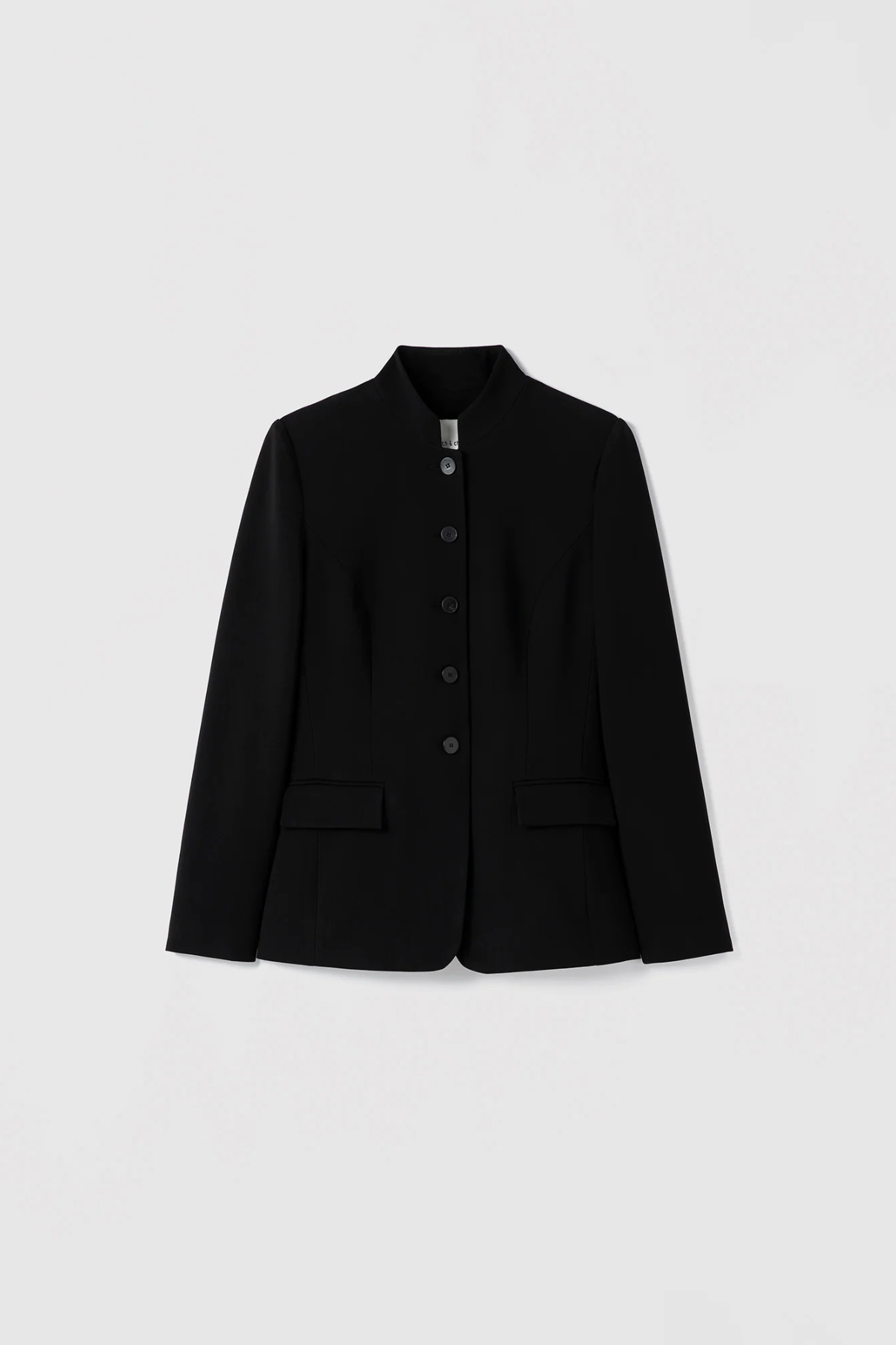 Judith & Charles Stand Collar Pigalle Jacket - Black