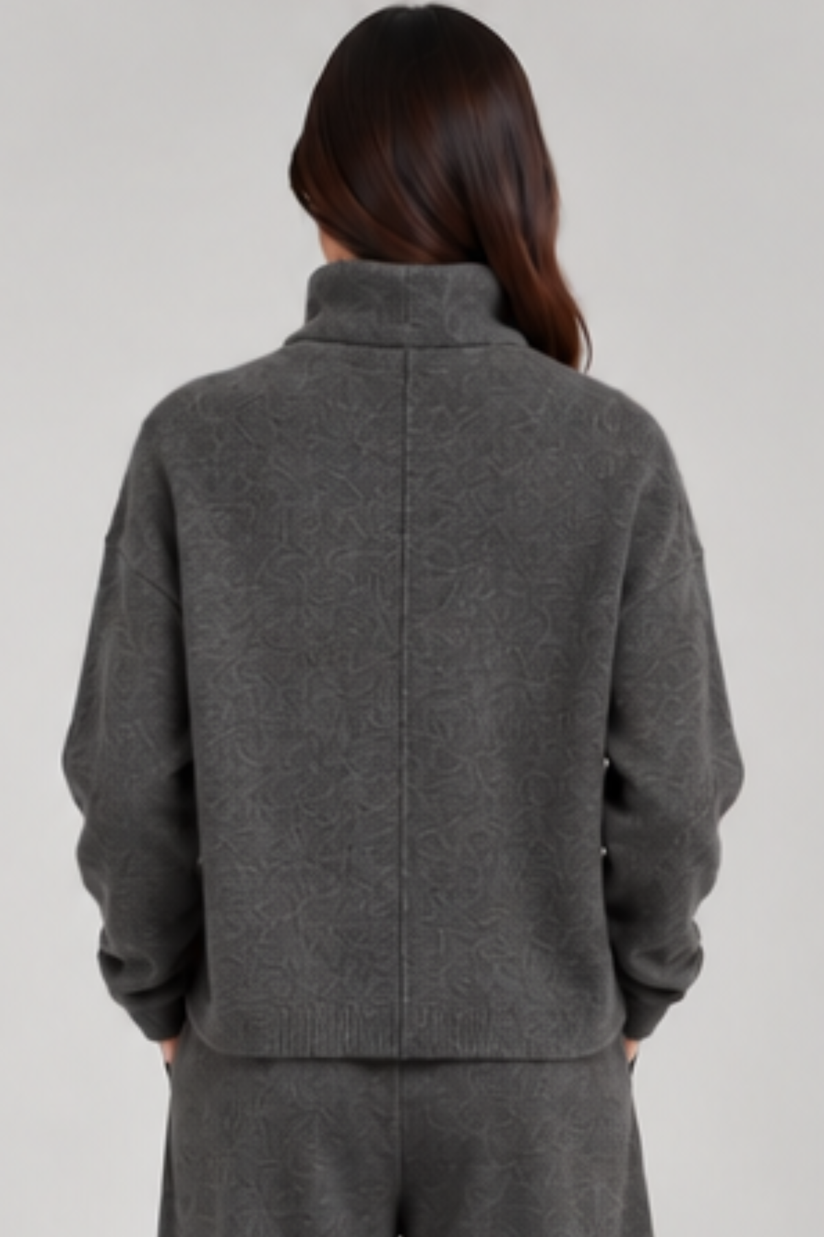 Uli Schneider Brushed Fox Turtleneck Sweater - Graphite