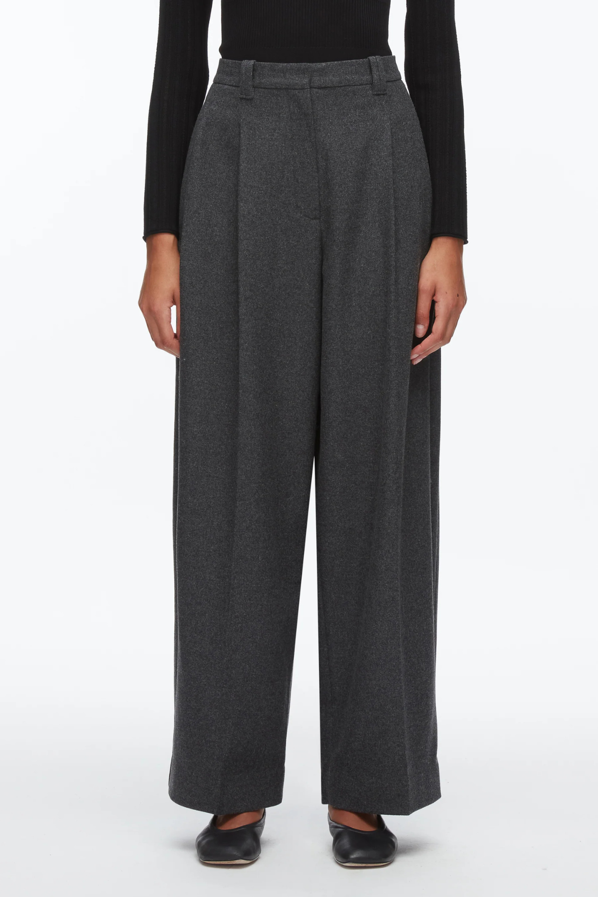 3.1 Phillip Lim Flannel Double Pleat Trouser