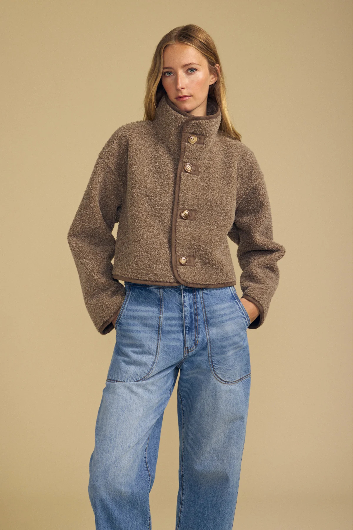 Velvet Esme Jacket - Faded Coco