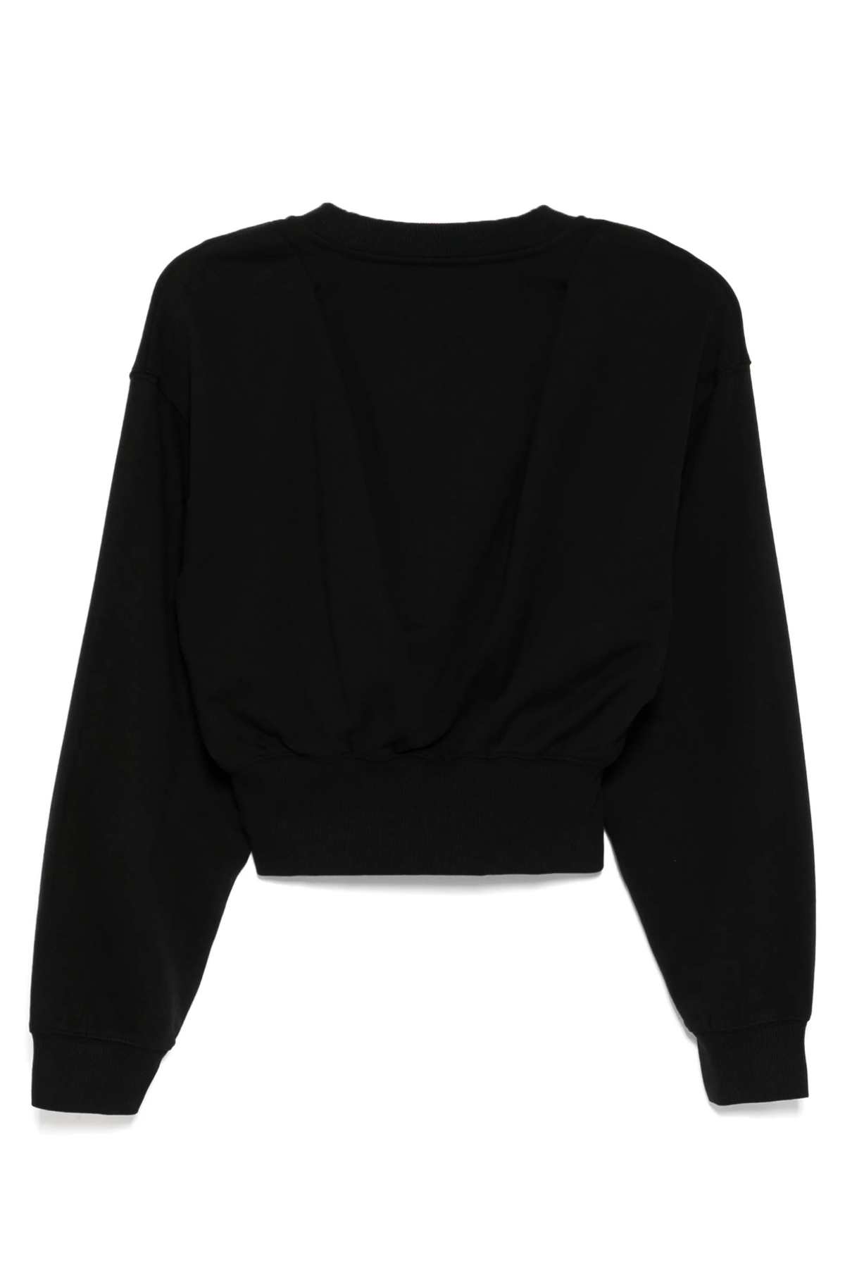 3.1 Phillip Lim Long Sleeve Cropped Sweatshirt with Snaps