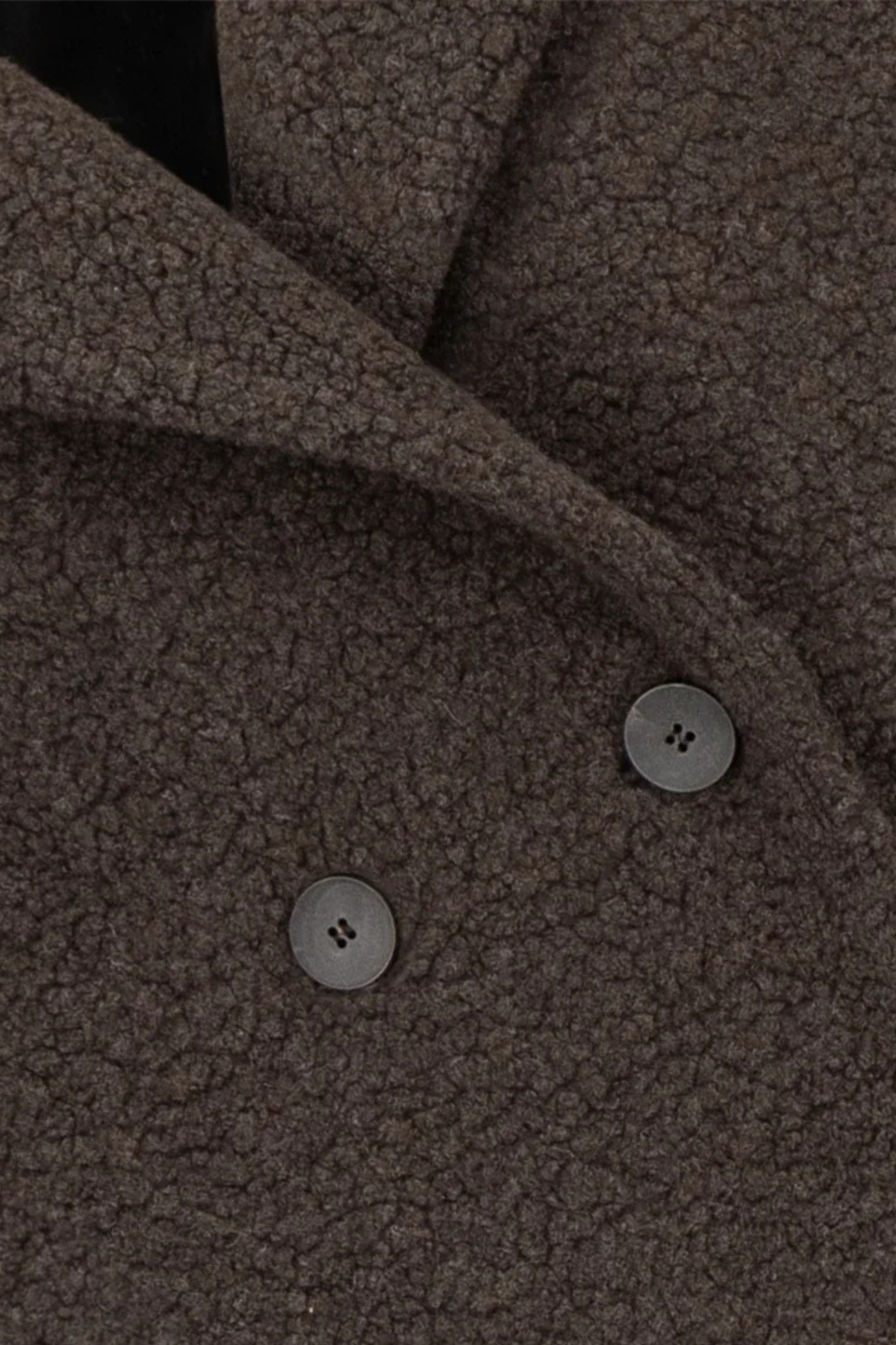 Chaqueta cruzada con capucha de Harris Wharf en bouclé