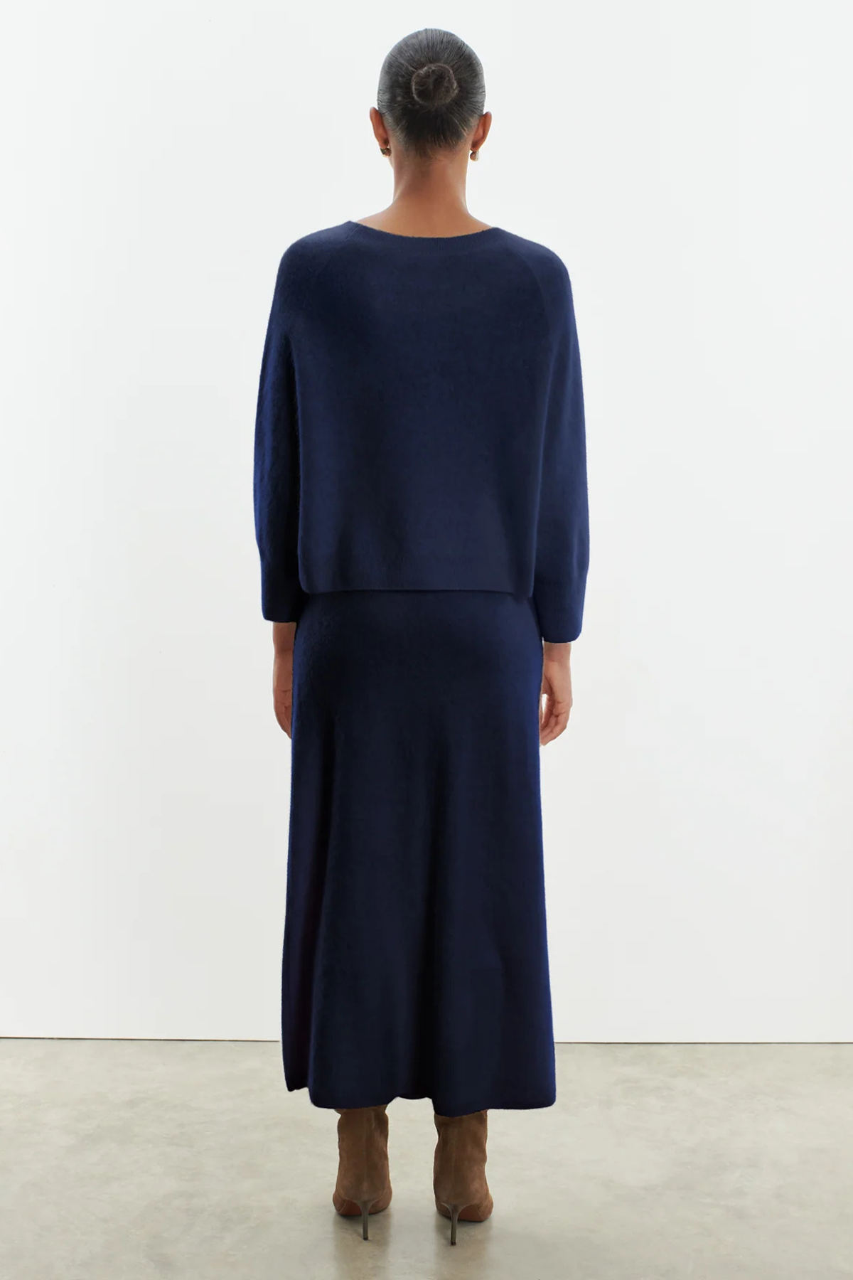 Majestic Filatures Wool Cashmere L/S Boatneck - Marine