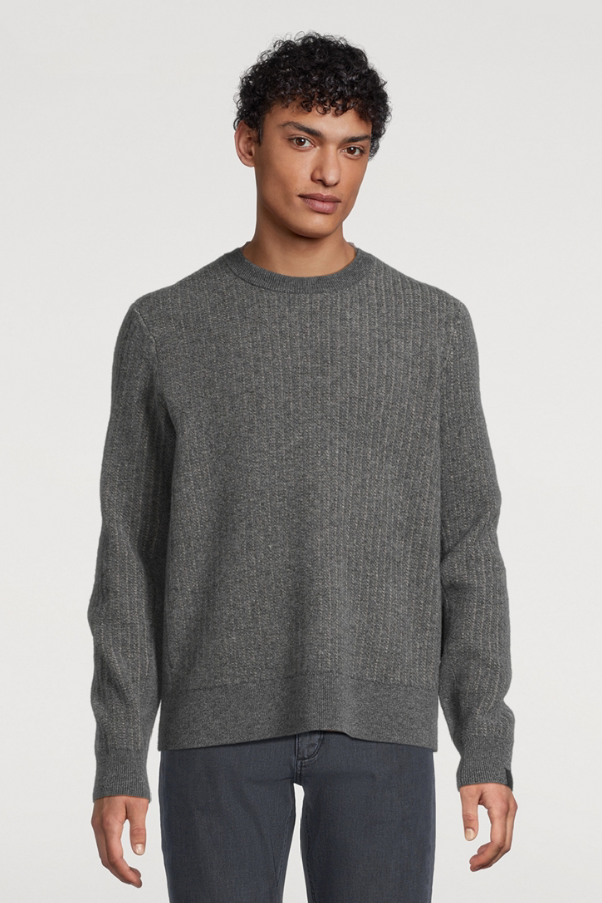 Rag & Bone Men's Chevron Wool Knit Crewneck