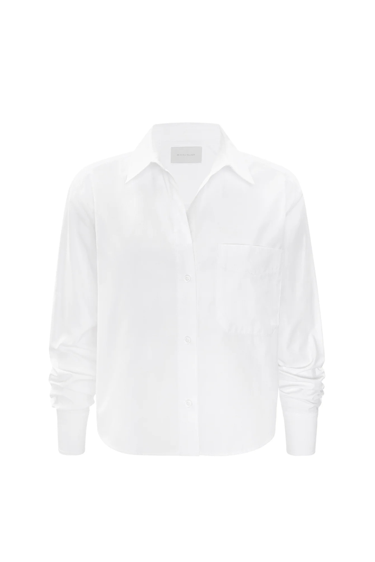 Brochu Walker Everyday Cropped Shirt - Salt White