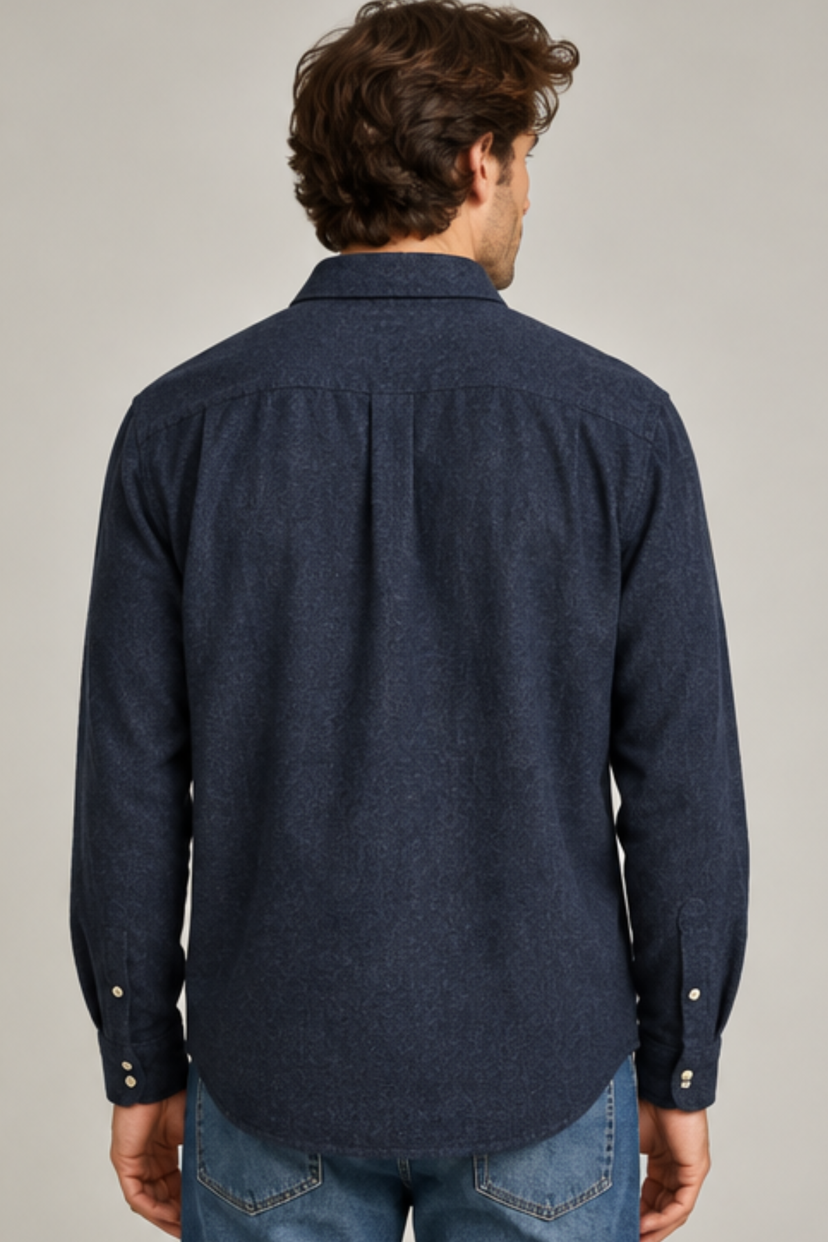 Hartford Men's Paul Woven Shirt - Navy