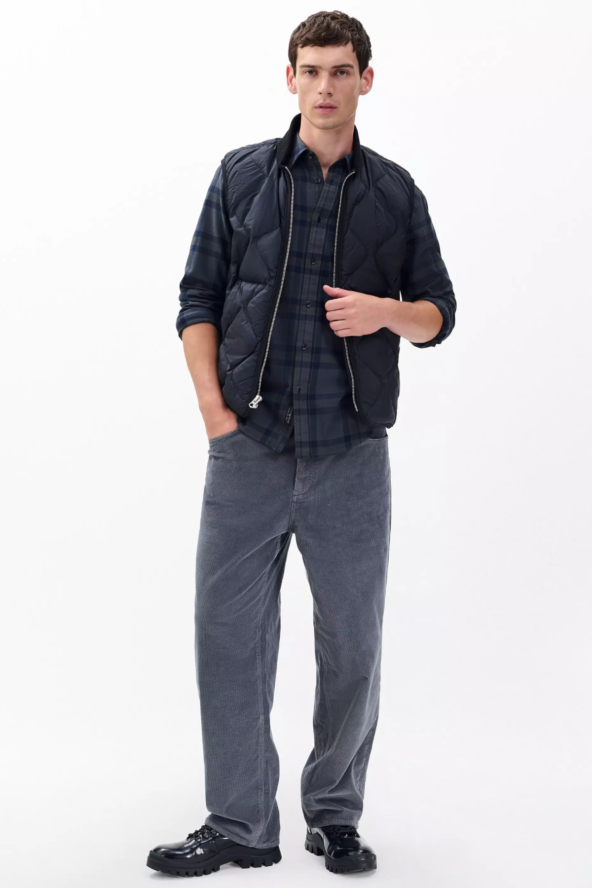 Rag & Bone Men's Tomlin Overdyed Flannel Shirt