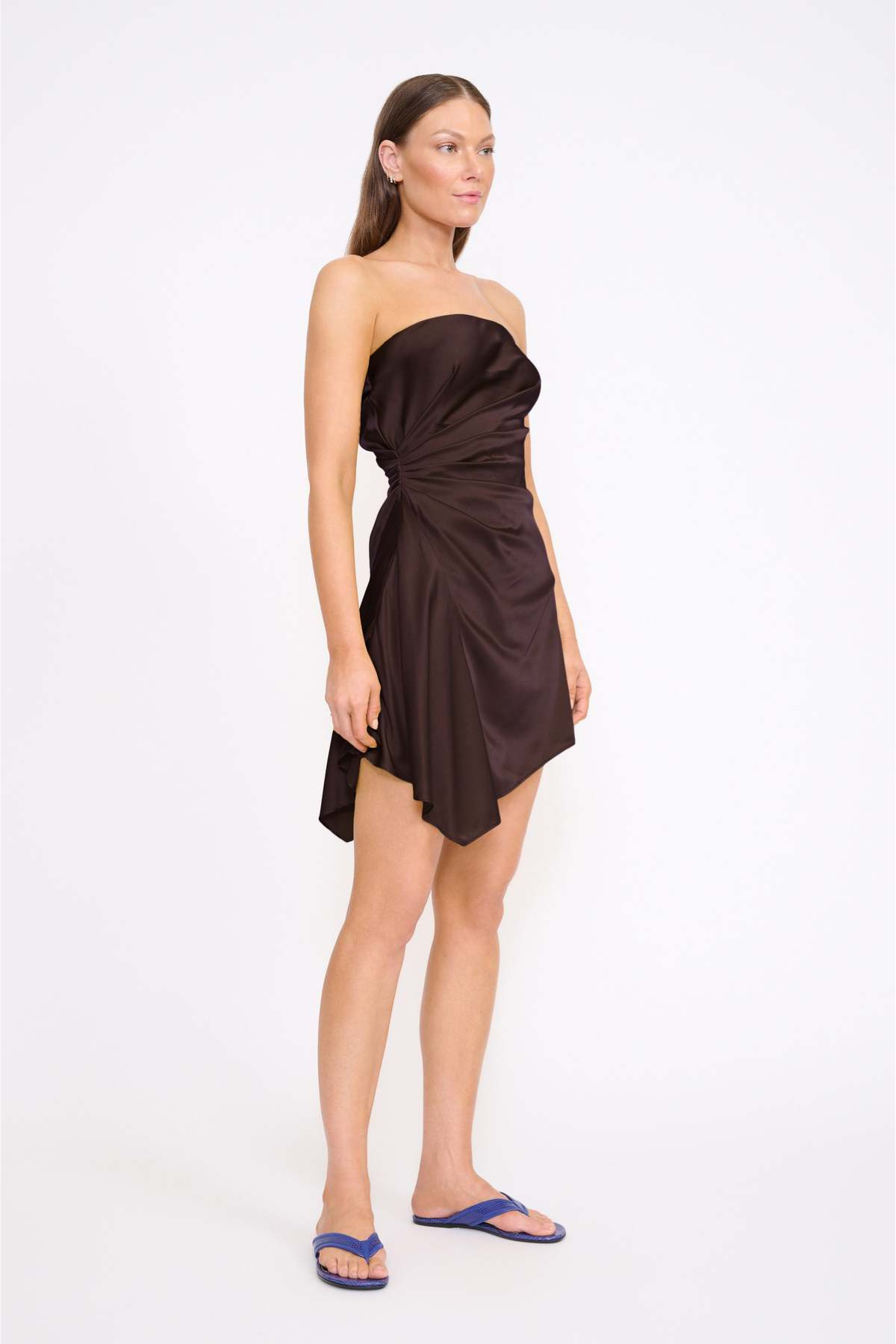 Staud Adriana Silk Dress - Earth