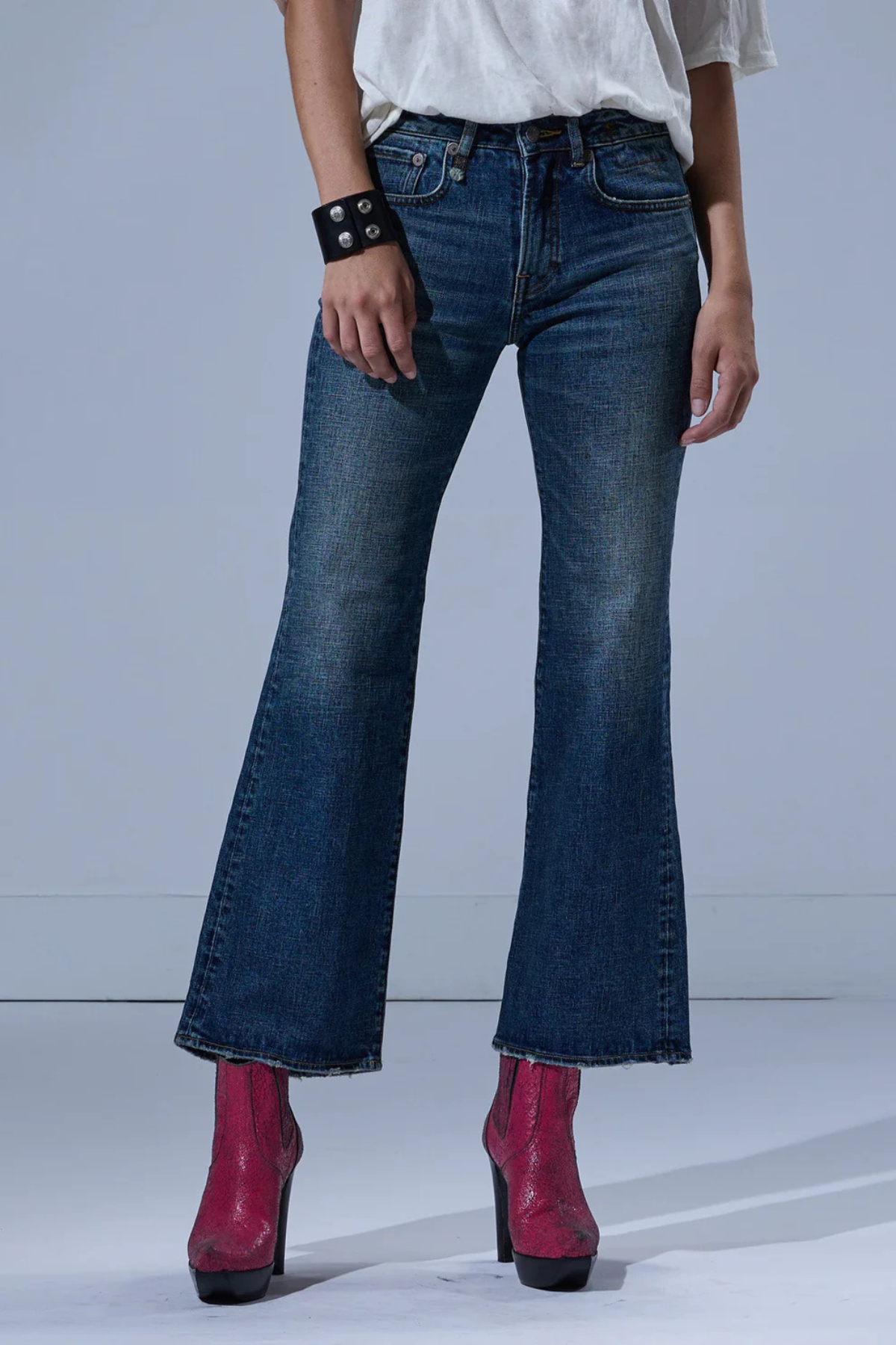 R13 Joan Kick Flare Jean