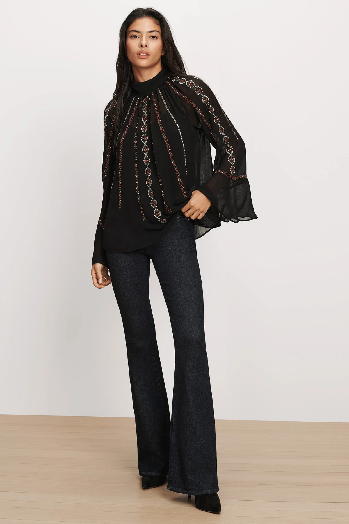 Veronica Beard Tairis Blouse - Black