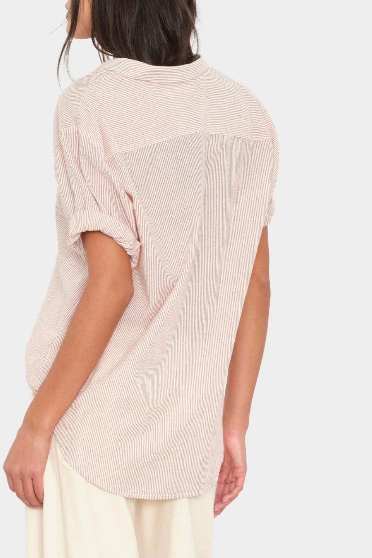 Xirena Channing Shirt - Burnt Sienna Stripe