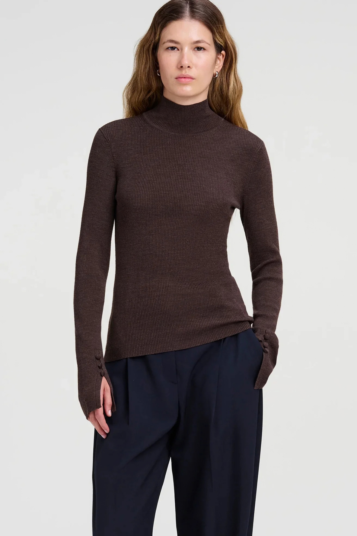 A.L.C. Jett Top - Coffee