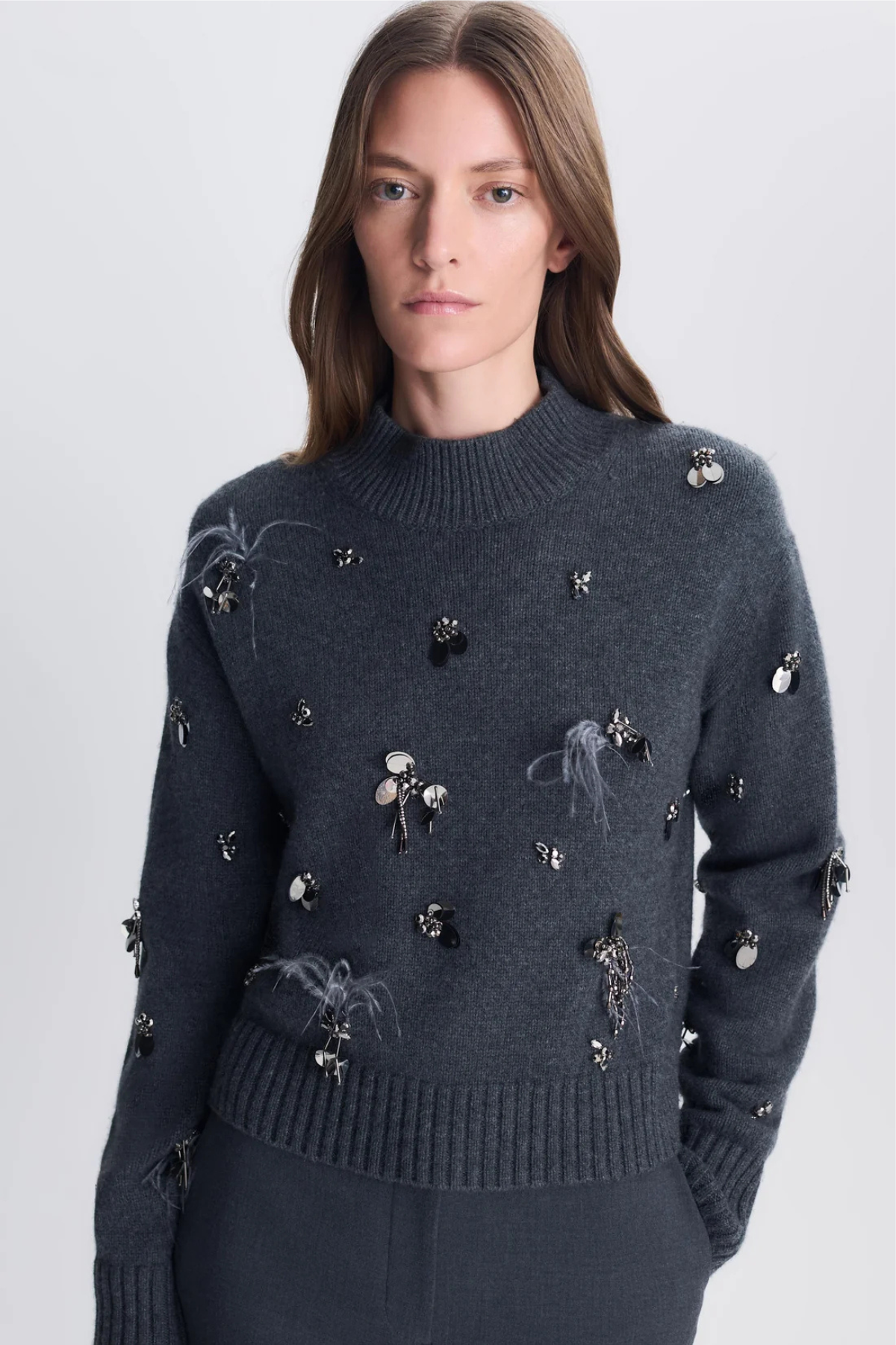 Simkhai Gabriette Sweater - Charcoal