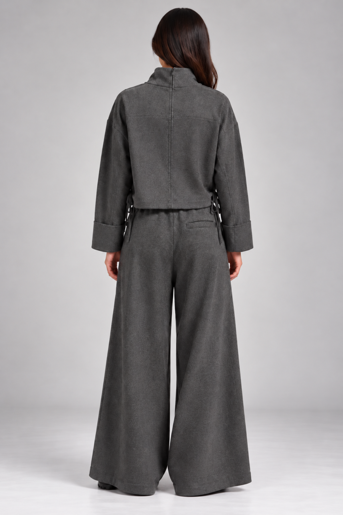 Uli Schneider Flannel Gabardine Slacks - Graphite Flannel