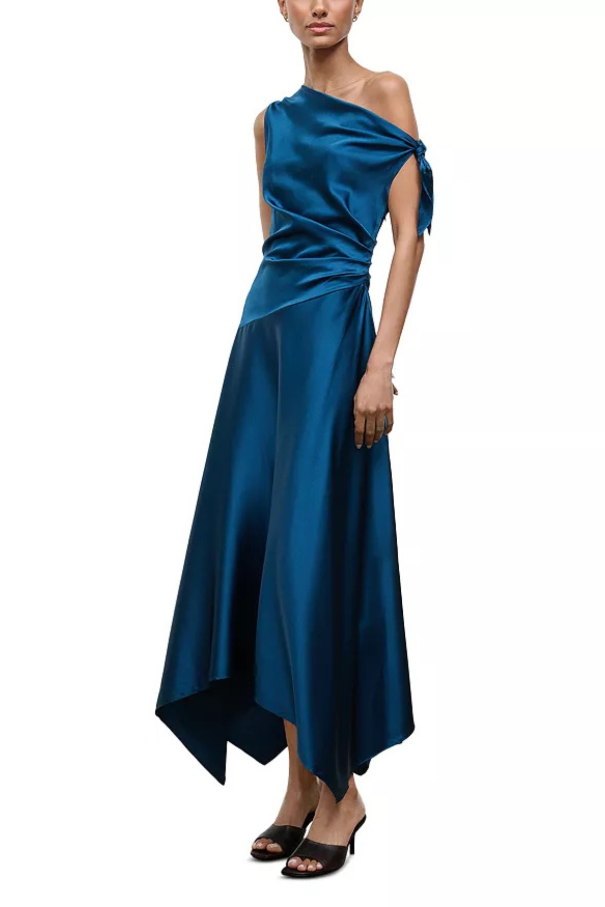 Staud Portia Silk Dress - Harbor
