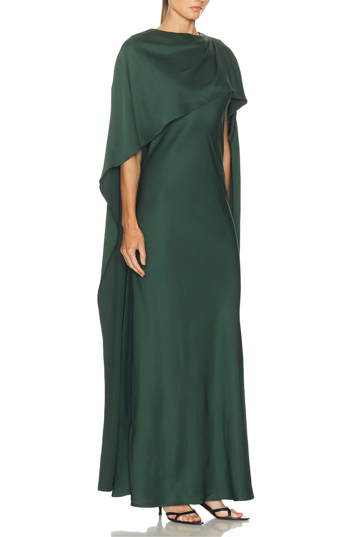 Simkhai Izel Satin Cape Gown