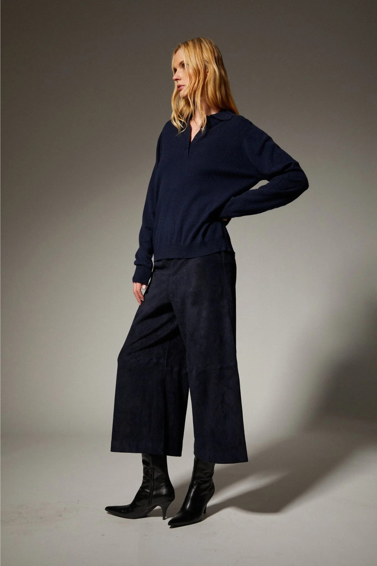 SPRWMN Culotte Suede - Marine