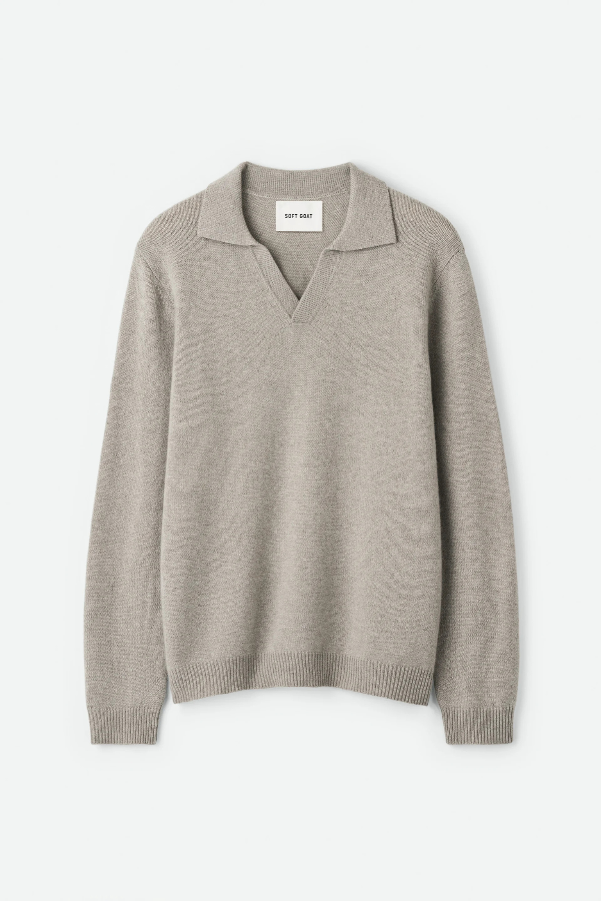 Soft Goat Men's Polo Shirt - Greige