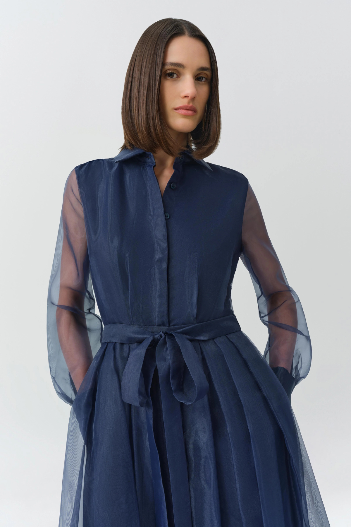 Simkhai Montgomery Midi Dress - Dusty Blue