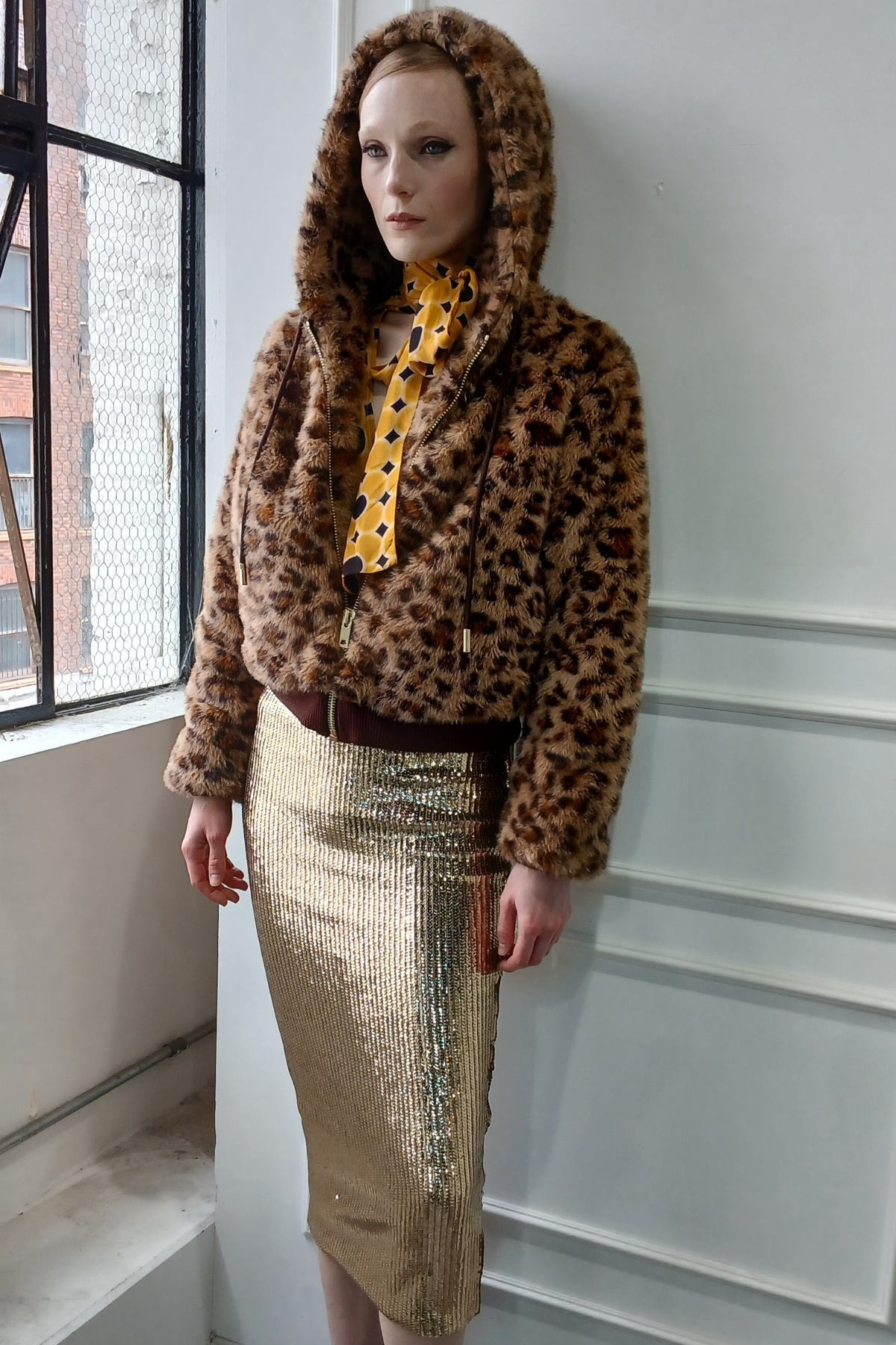 Le Superbe Gold Rush Liza Skirt