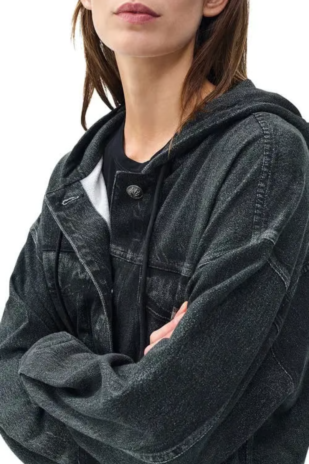 Rag & Bone Miramar Terry Hood Trucker Jacket