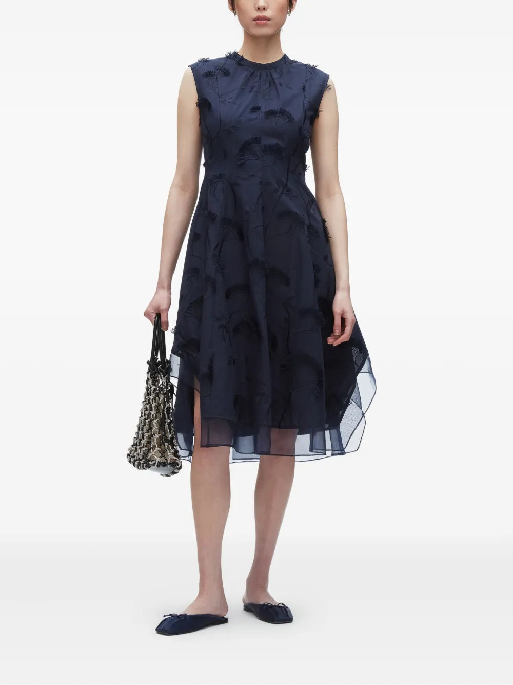 3.1 Phillip Lim Sleeveless Dress Organza Combo