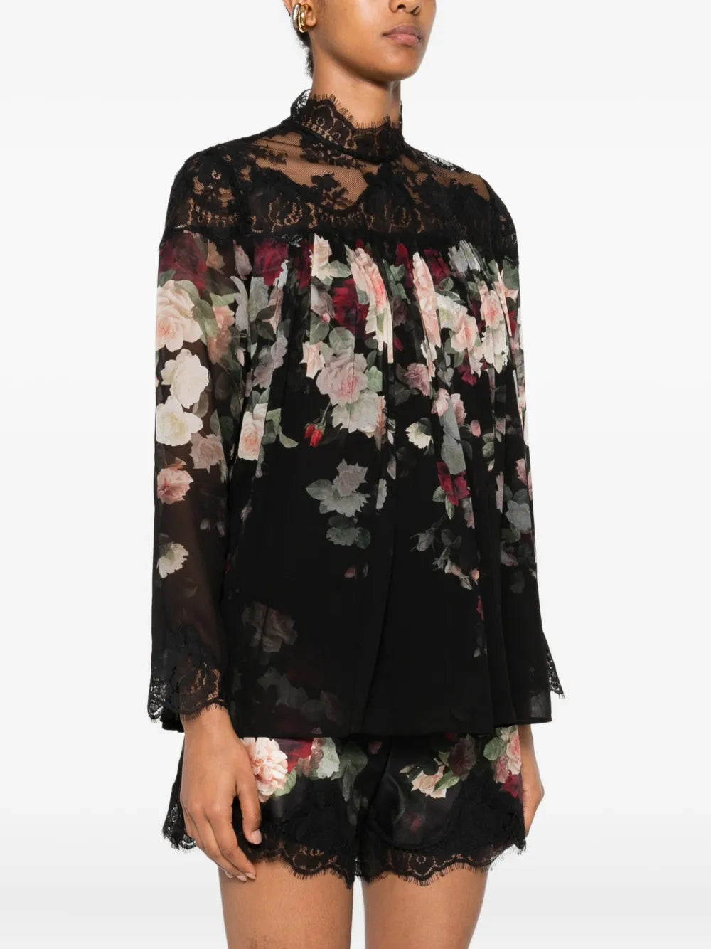 Zimmermann Hypnotic Lace Yoke Blouse