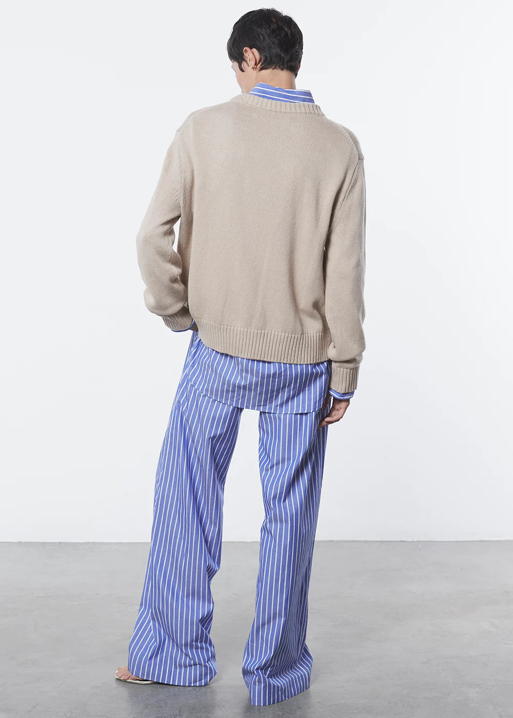 Enza Costa Chunky Cotton Long Sleeve Crew