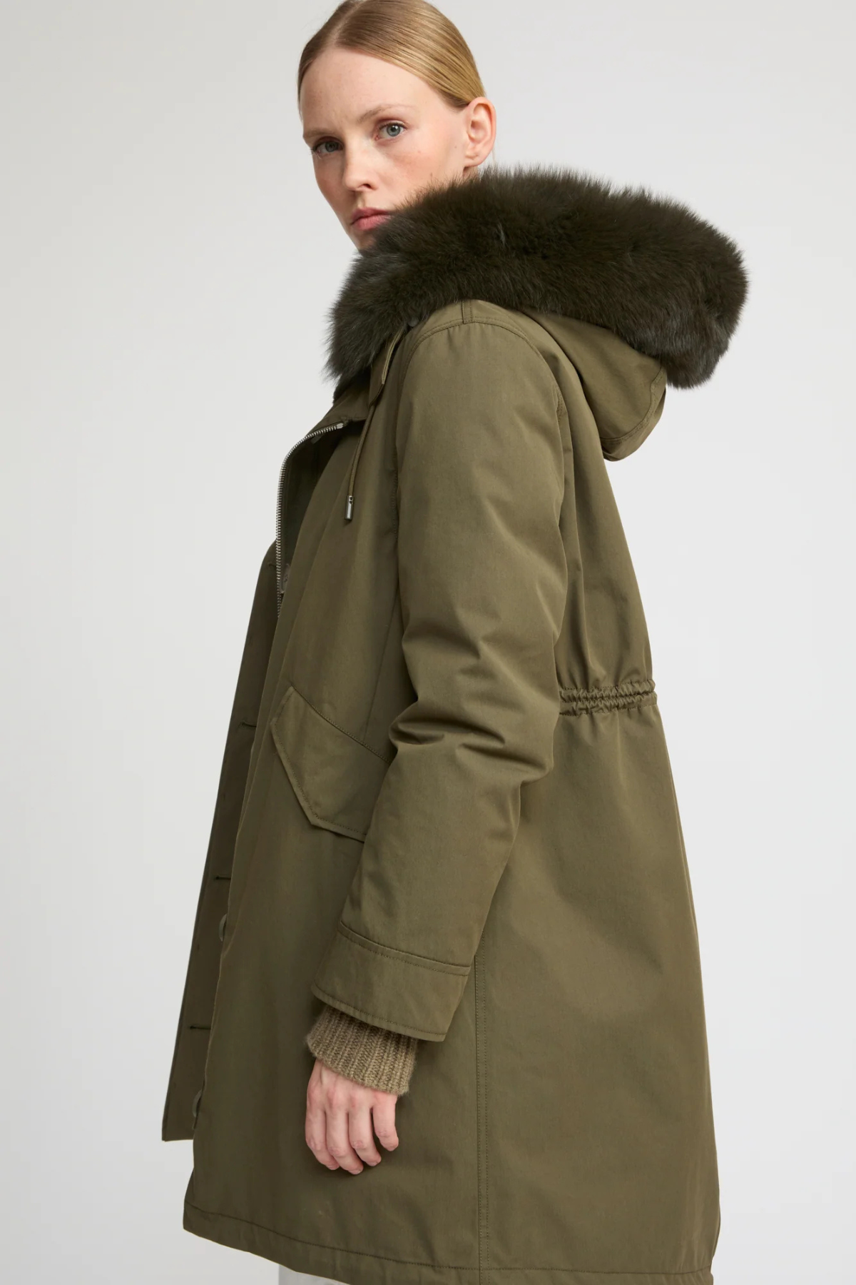 Yves Salomon Long Iconic Parka