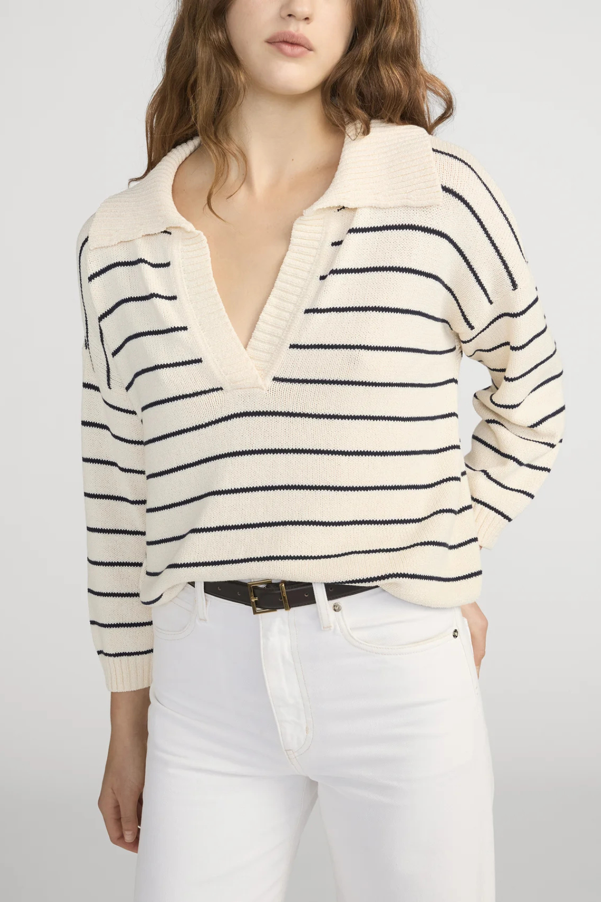 Frame The Striped Easy Pullover