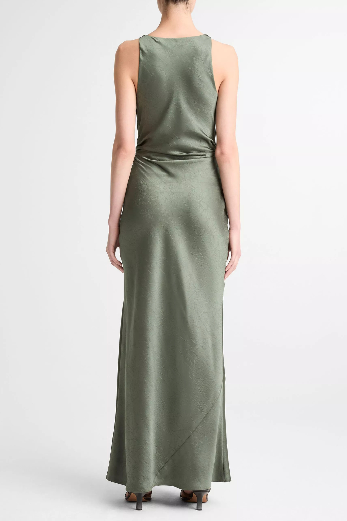Vince Twist Shoulder Cowlneck Dress - Pine Grove