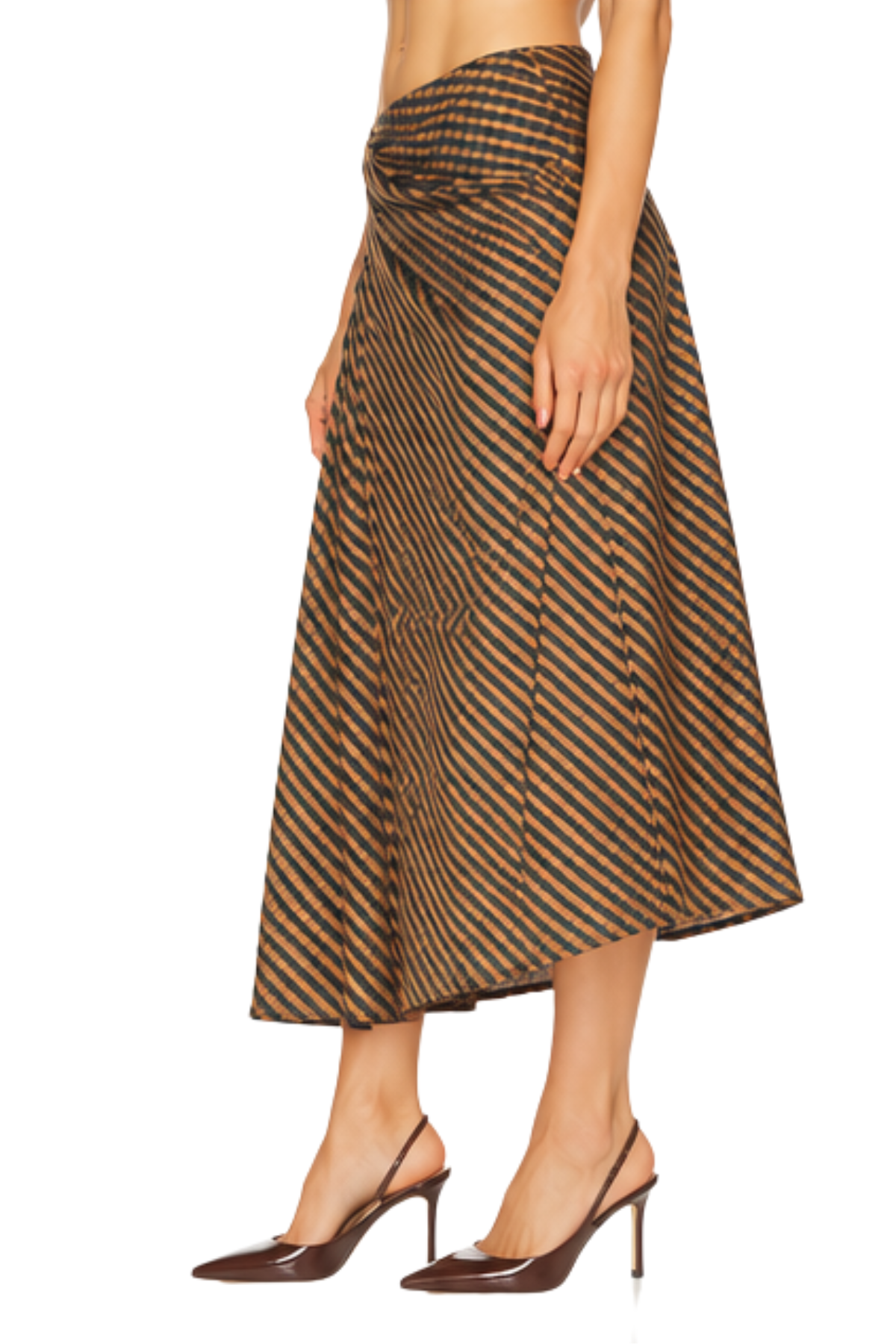 A.L.C. Jean Skirt - Pecan/ Navy