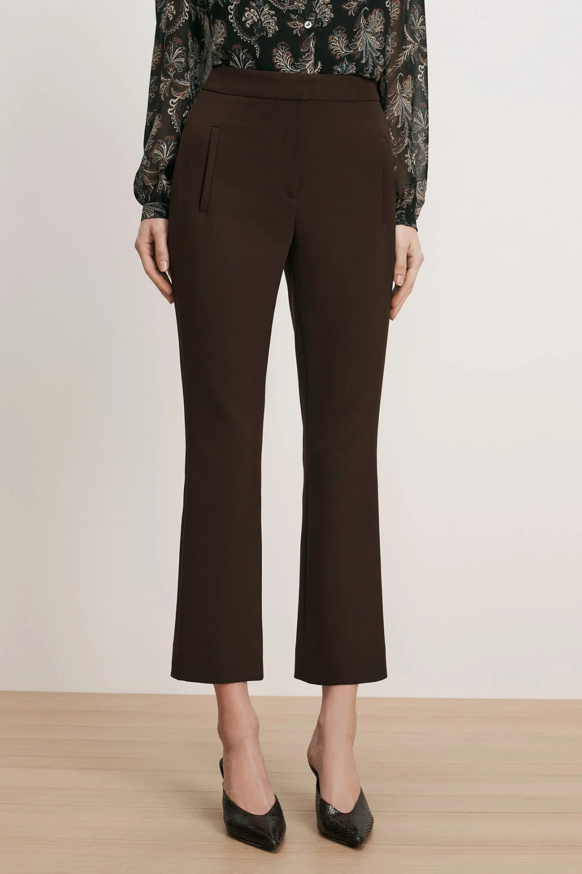 Veronica Beard Arte Pant - Espresso