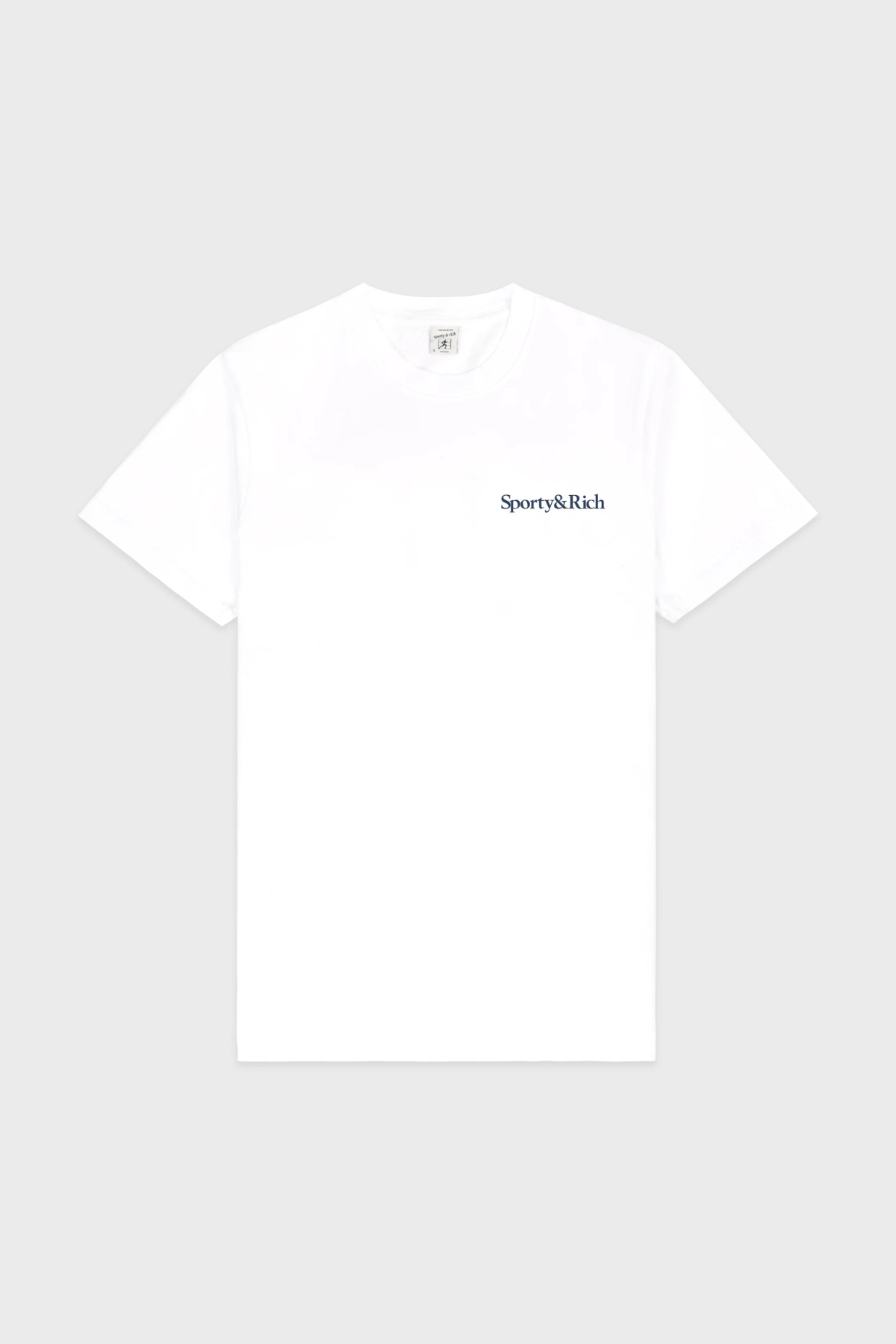 Sporty & Rich Drink More Water T-Shirt - White Light Navy