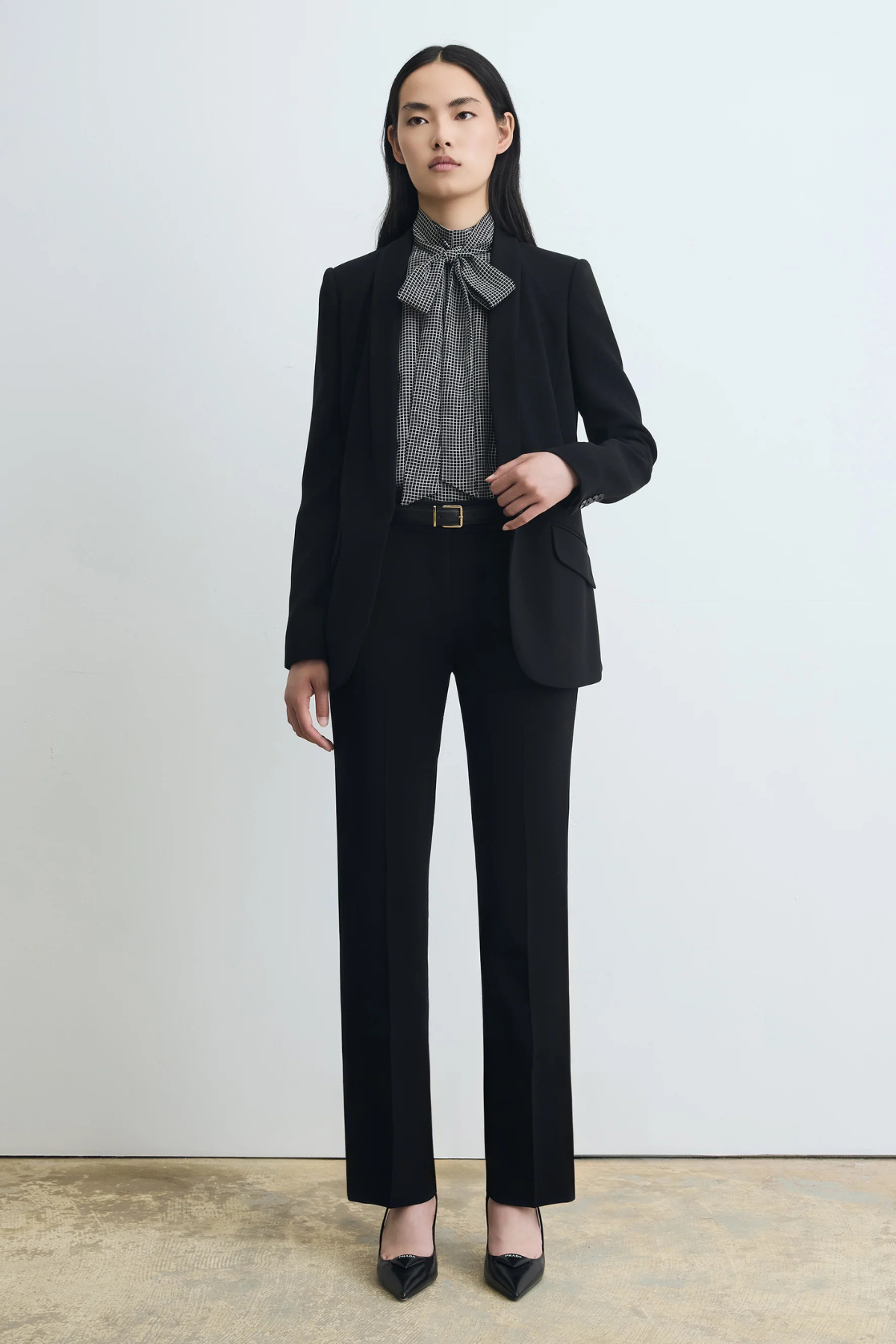 Judith & Charles Slim Straight Romy Pant - Black