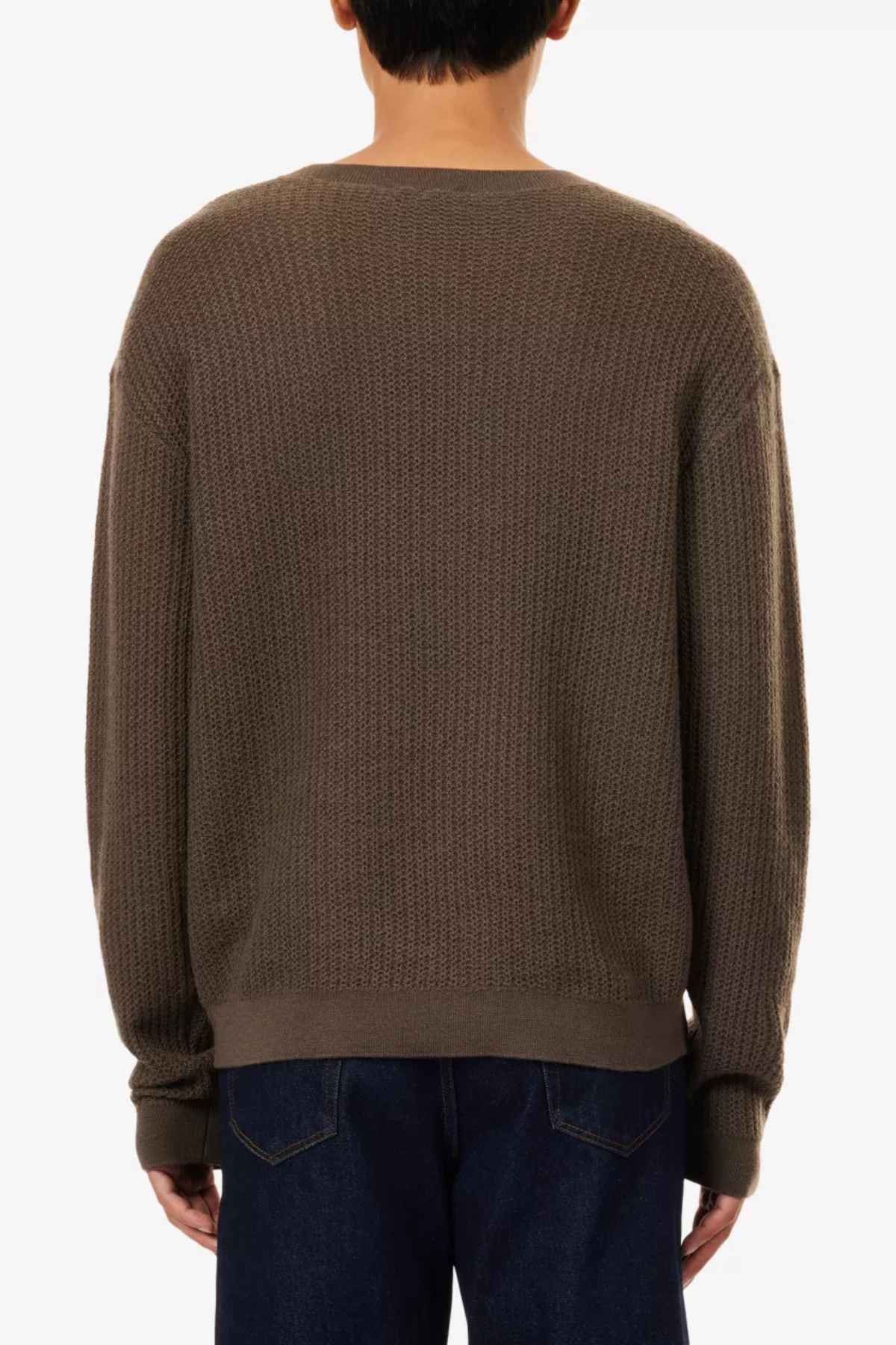 Frame Men's Textured Crewneck Sweater - Soft Taupe