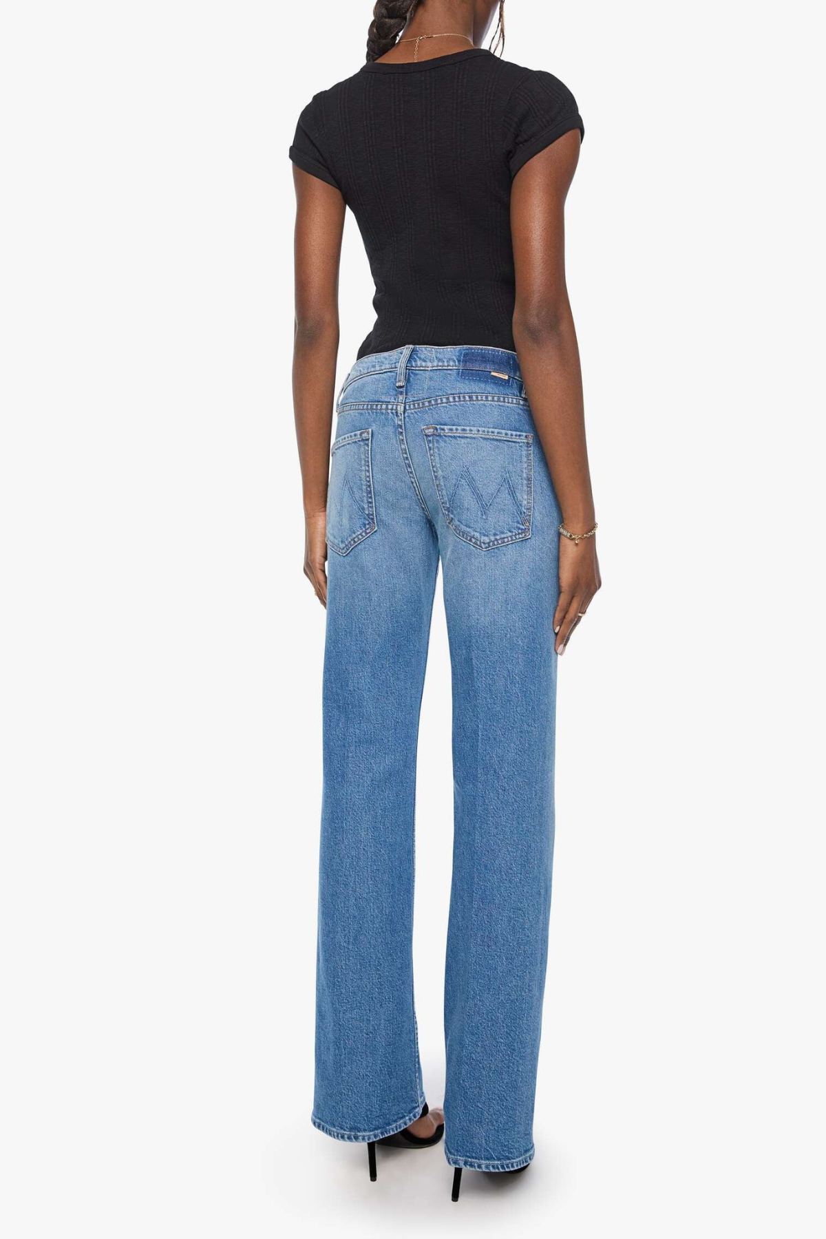 MOTHER The Bookie Twist Skimp Jeans - Just An Animal
