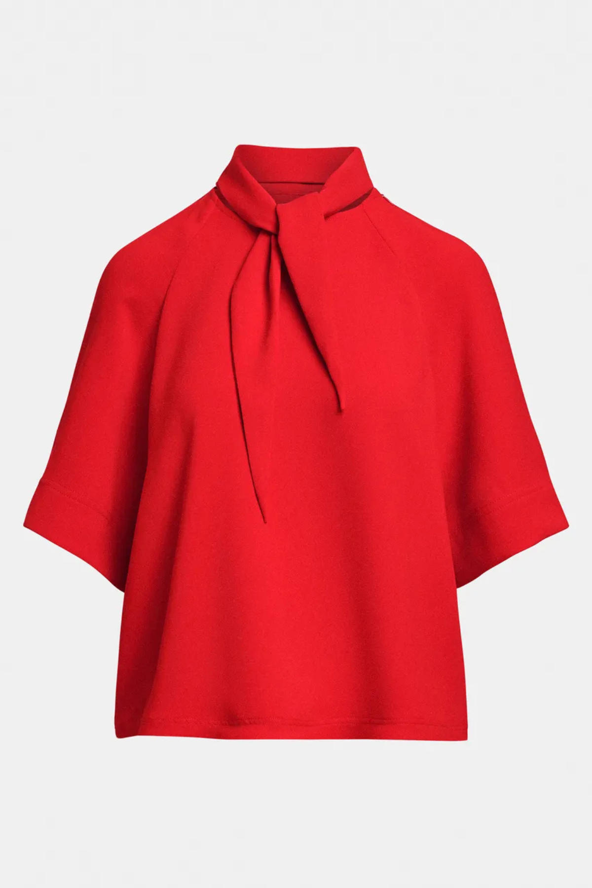 Essentiel Antwerp Kassie Neck Tie T-Shirt - Firestarter