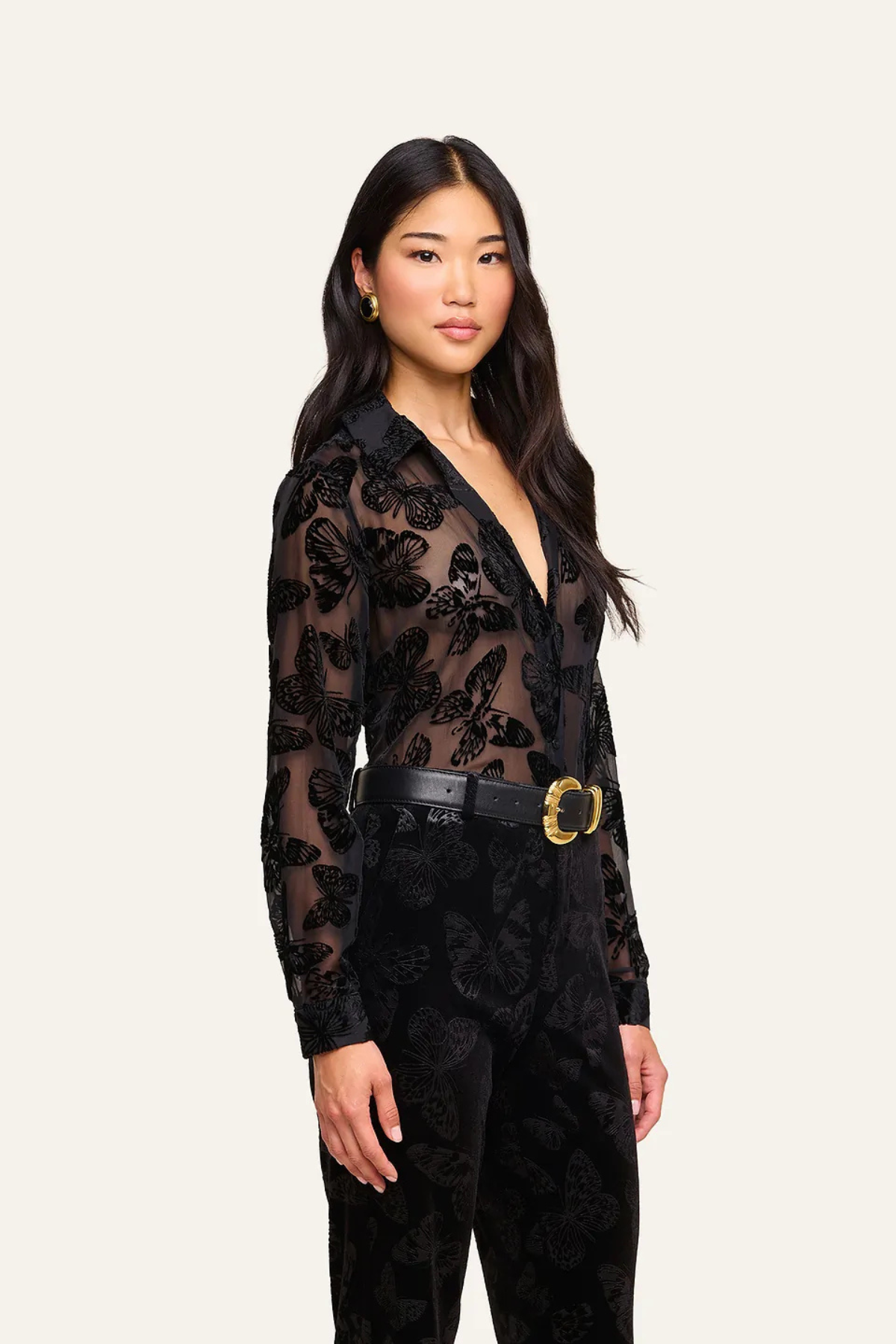 L’AGENCE Laurent Blouse - Black Butterfly