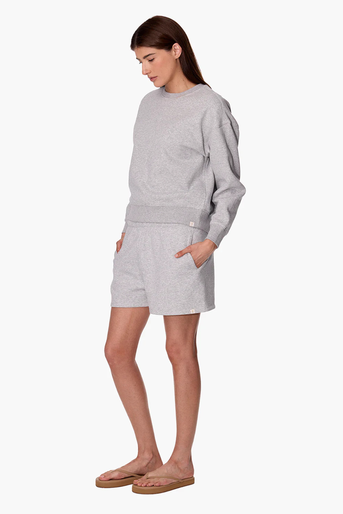 Tkees CloudSoft Crewneck - Heather Grey
