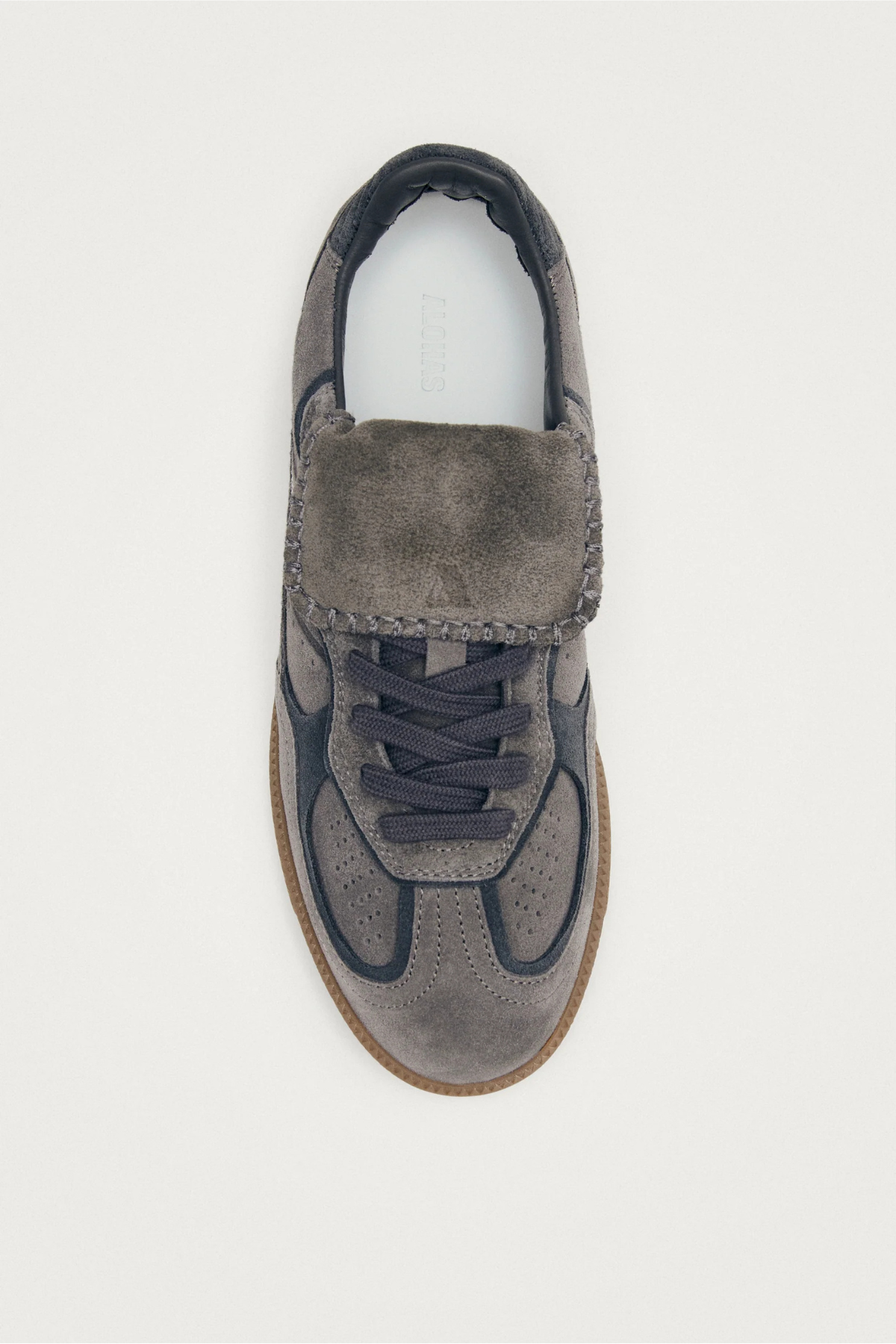 ALOHAS TB.490 Club Suede Leather Sneakers - Suede Dark Grey