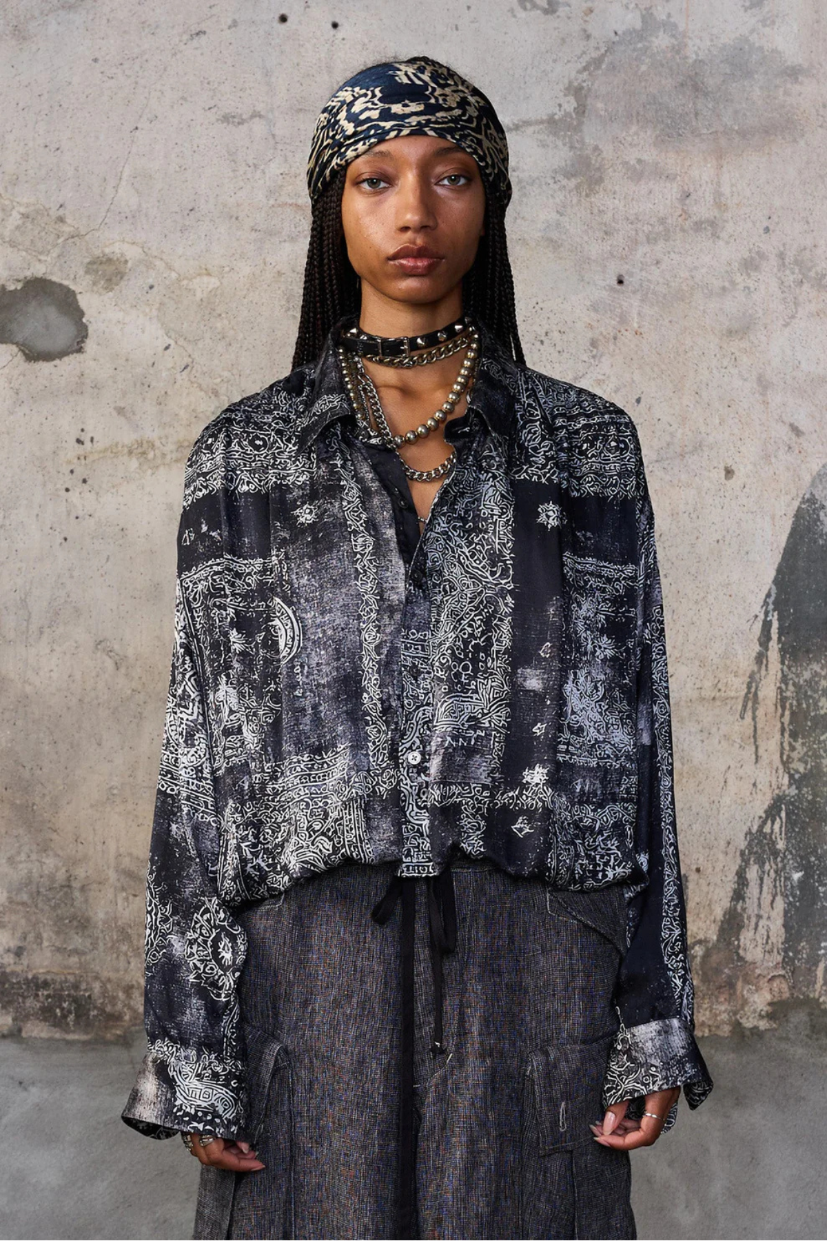 R13 Bubble Shirt With Gathered Yoke