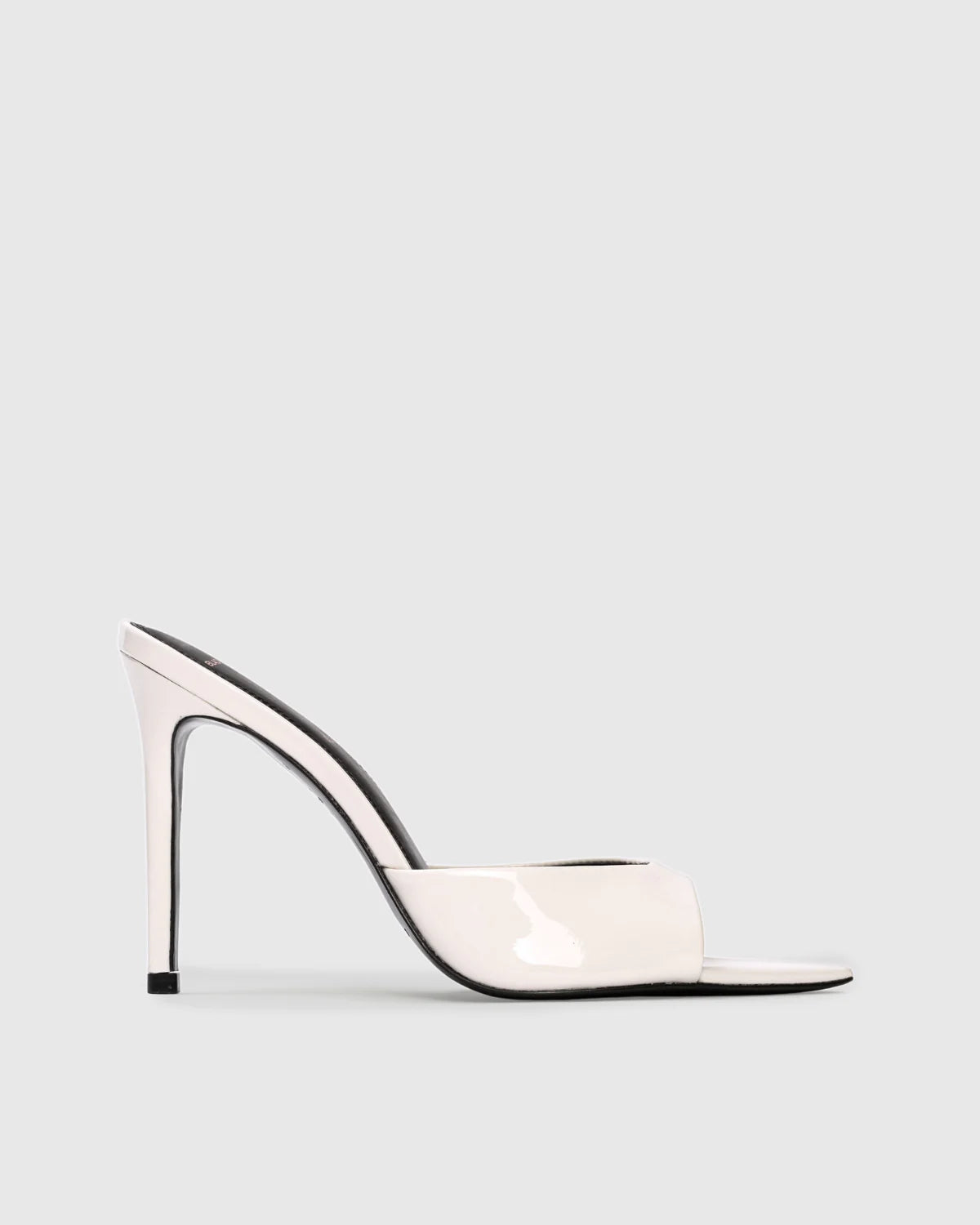 Black Suede Studio Brea High Heel Slip On Sandal