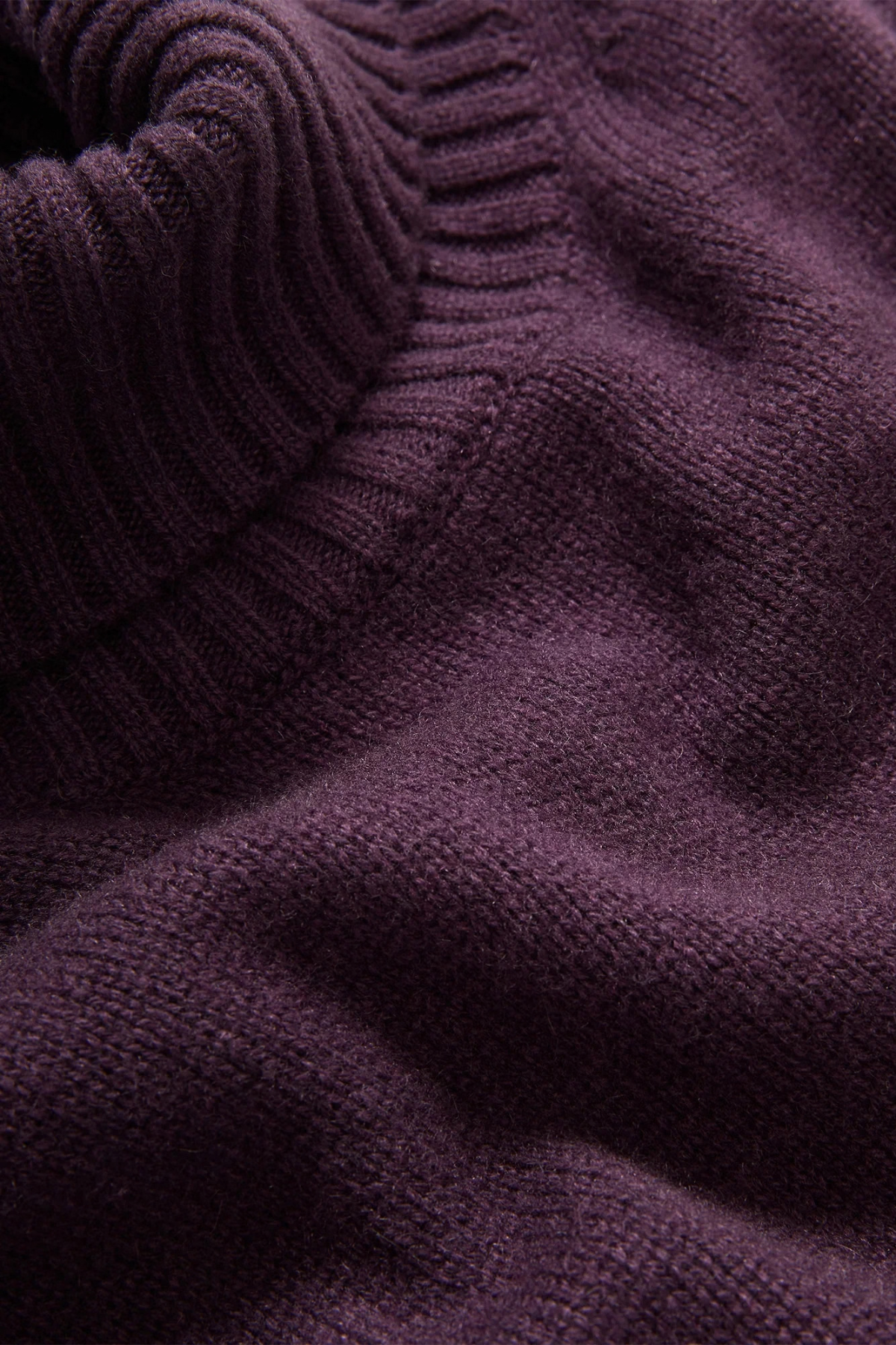 Veronica Beard Mazzy Cashmere Shell - Dark Eggplant